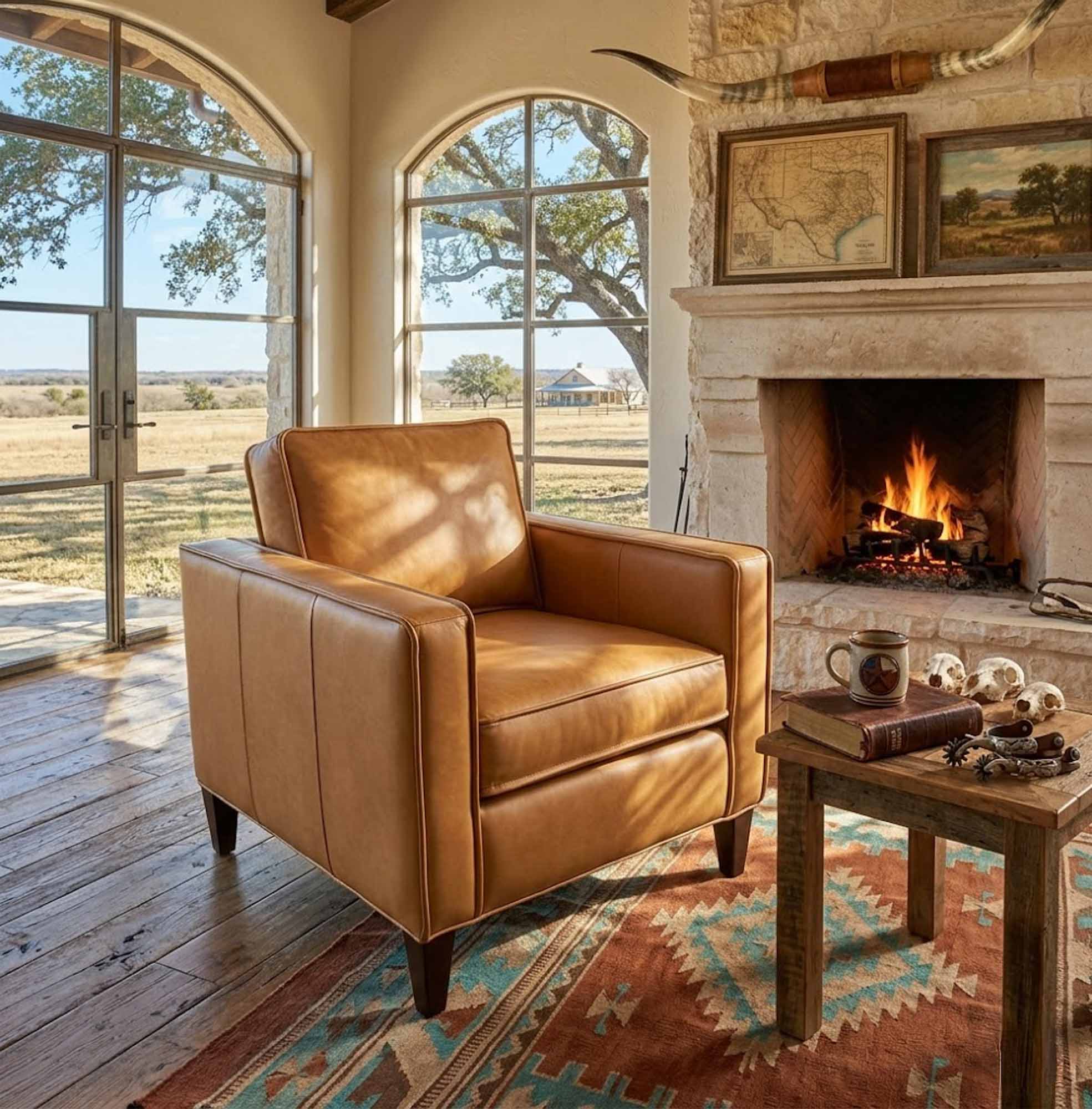 Polo Leather Chair - Image 3