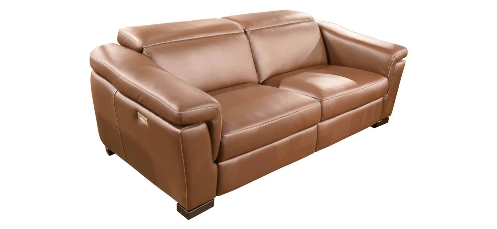Ponza Leather Power Reclining Loveseat With Articulating Headrest