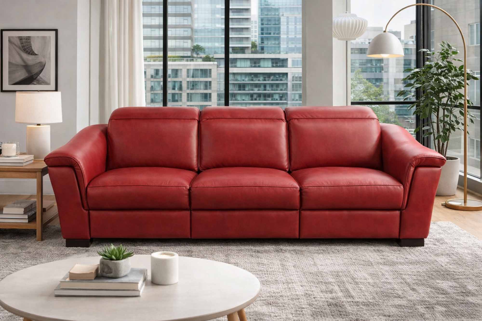 Ponza Leather Power Reclining Loveseat With Articulating Headrest - Image 4