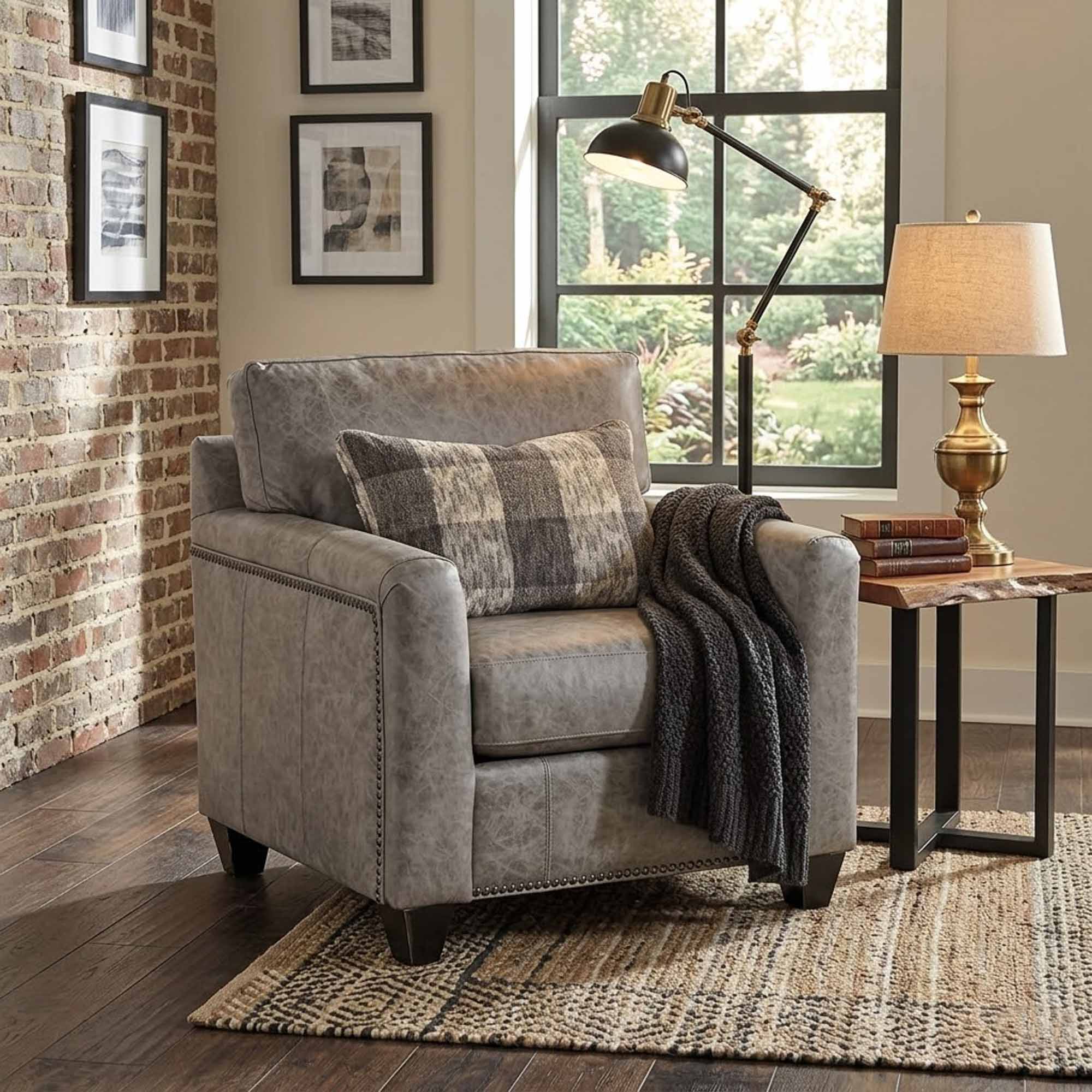Priddy Leather Chair - Image 3