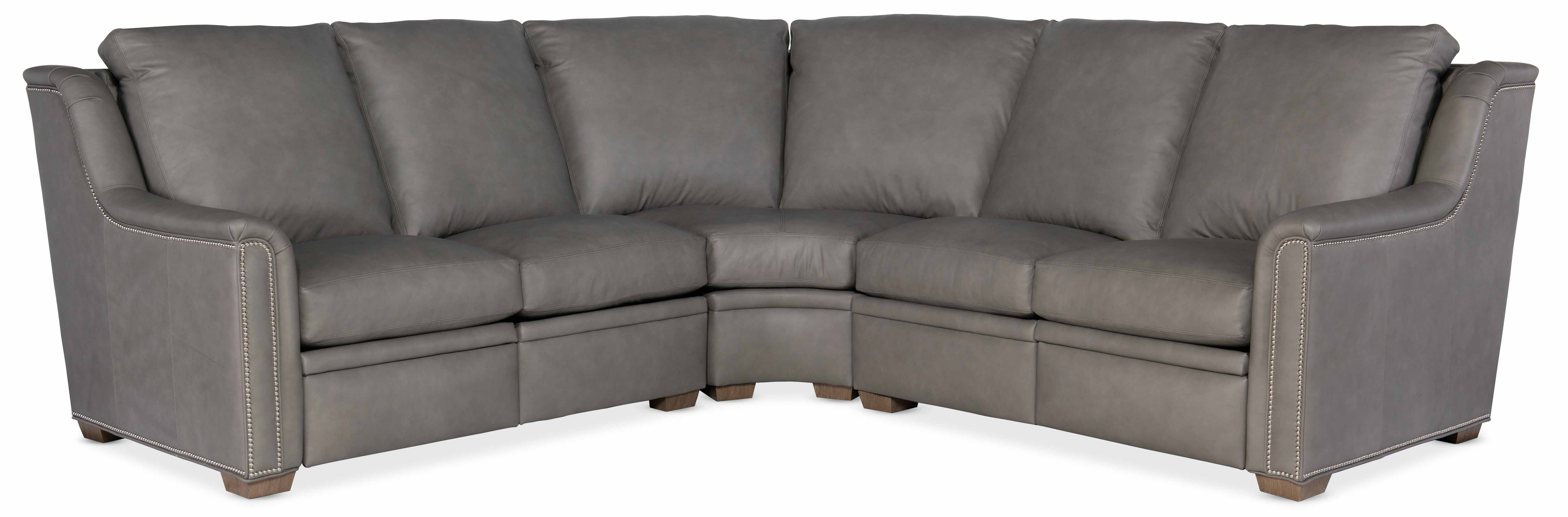 Raiden Leather Power Reclining Sectional With Articulating Headrest