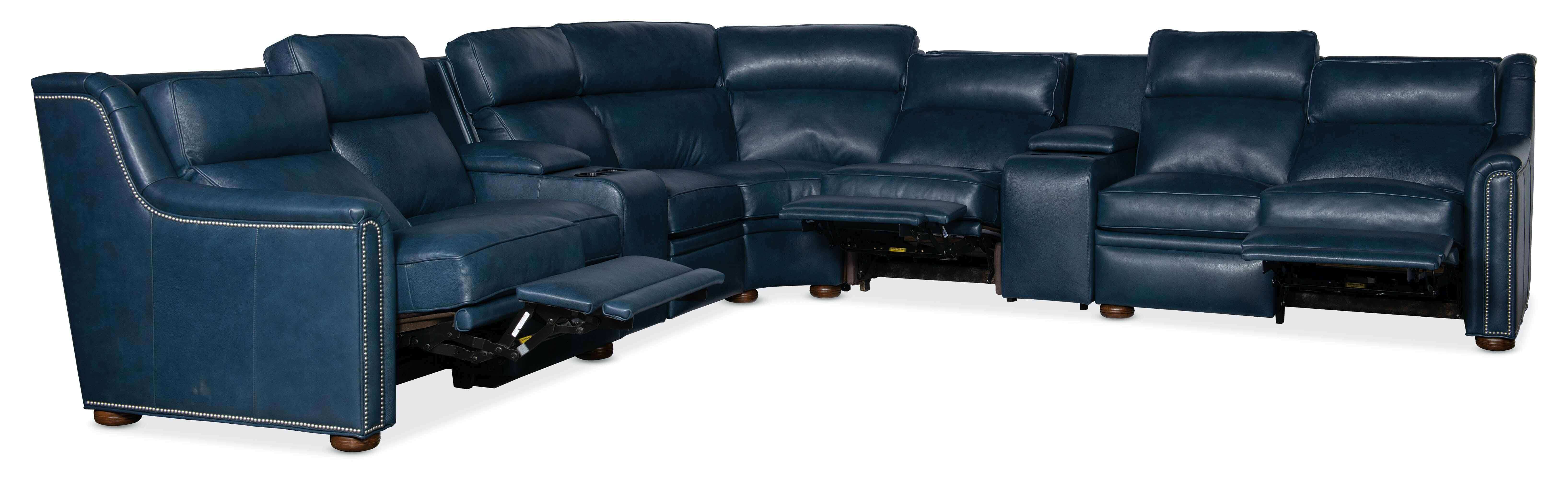 Raiden Leather Power Reclining Sectional With Articulating Headrest - Image 10