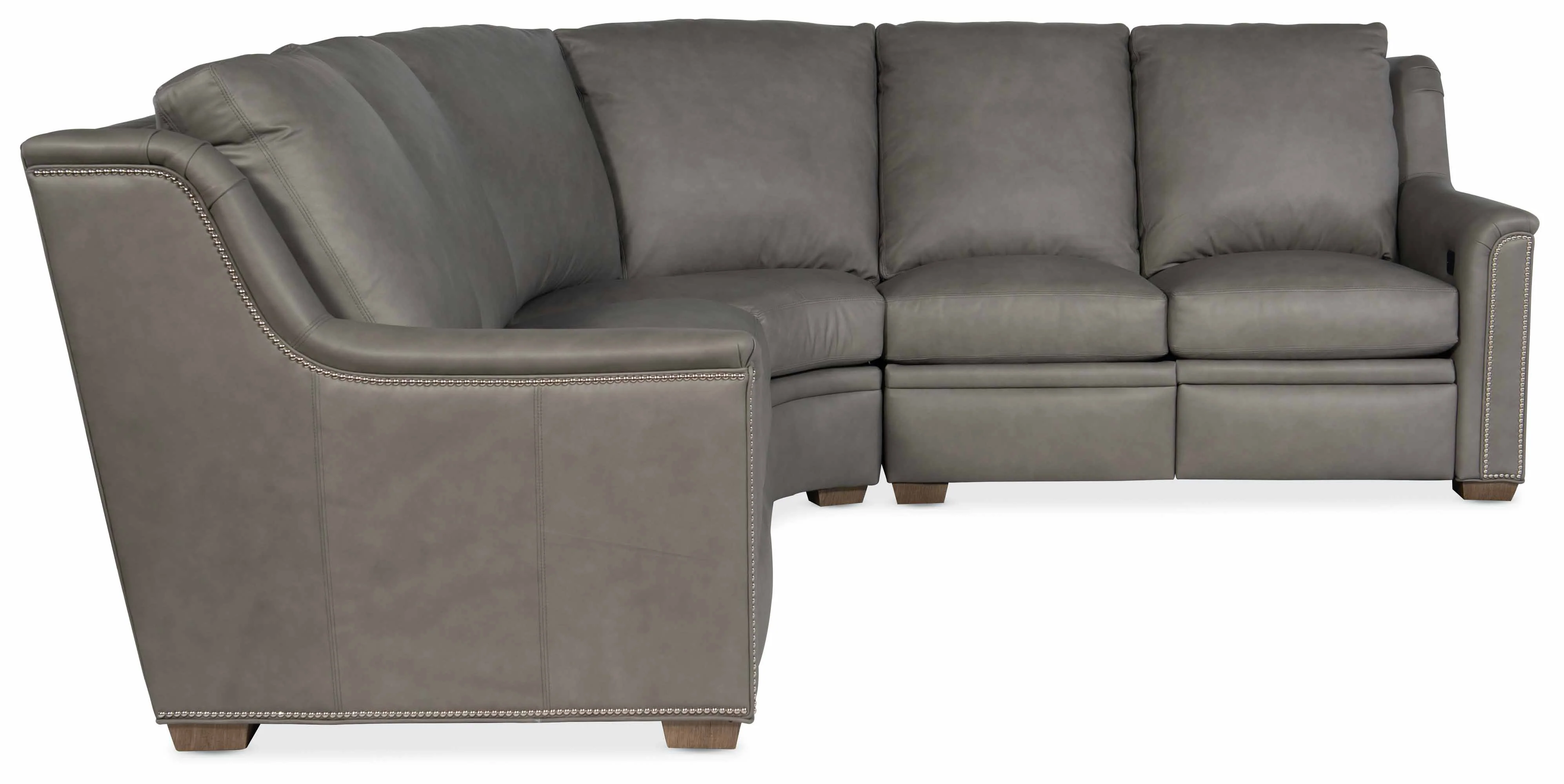 Raiden Leather Power Reclining Sectional With Articulating Headrest - Image 2