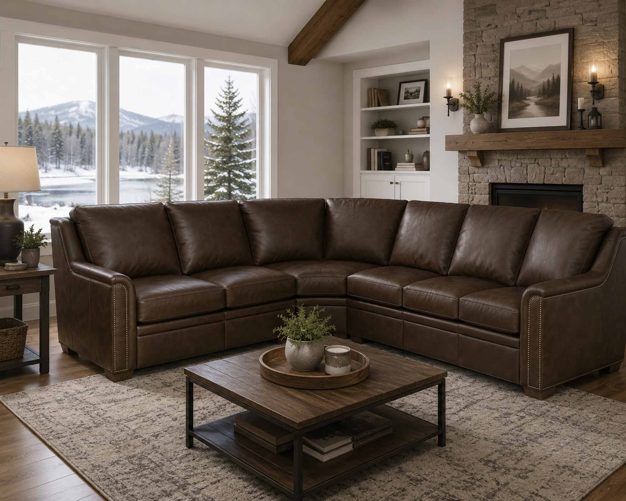 Raiden Leather Sectional - Image 5