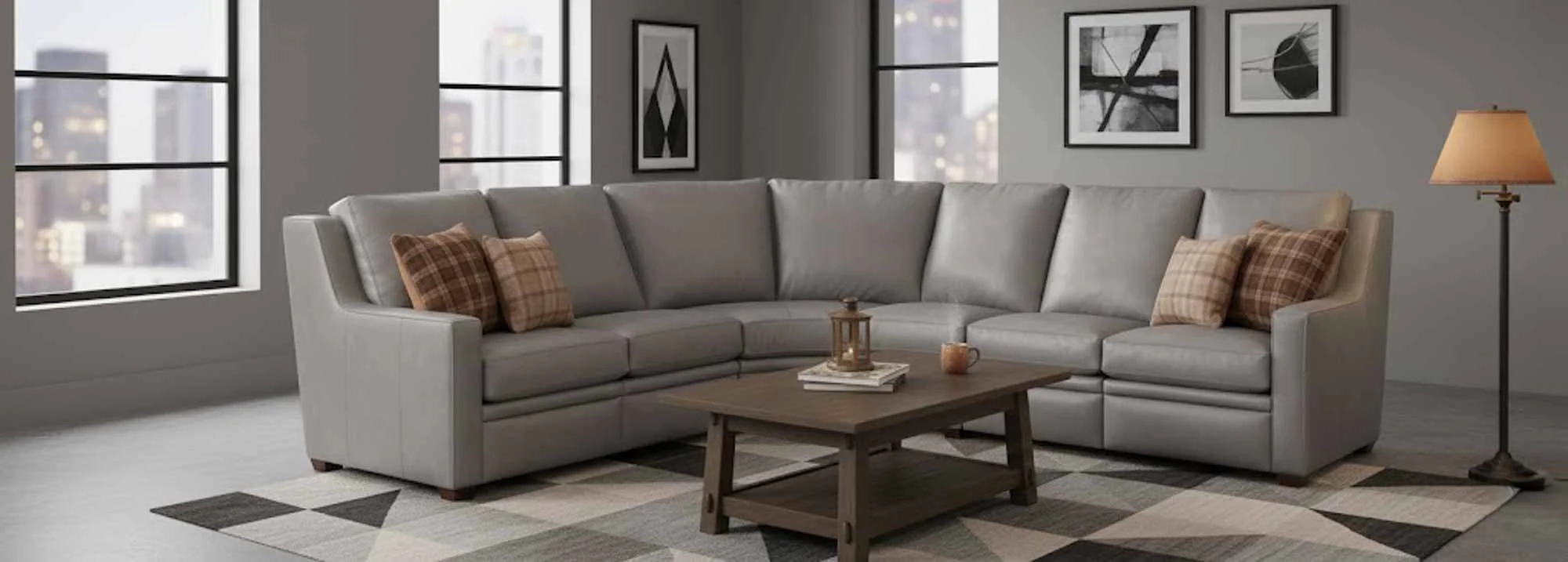 Raymond Leather Sectional - Image 7