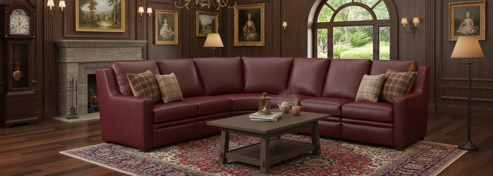 Raymond Leather Sectional - Image 8