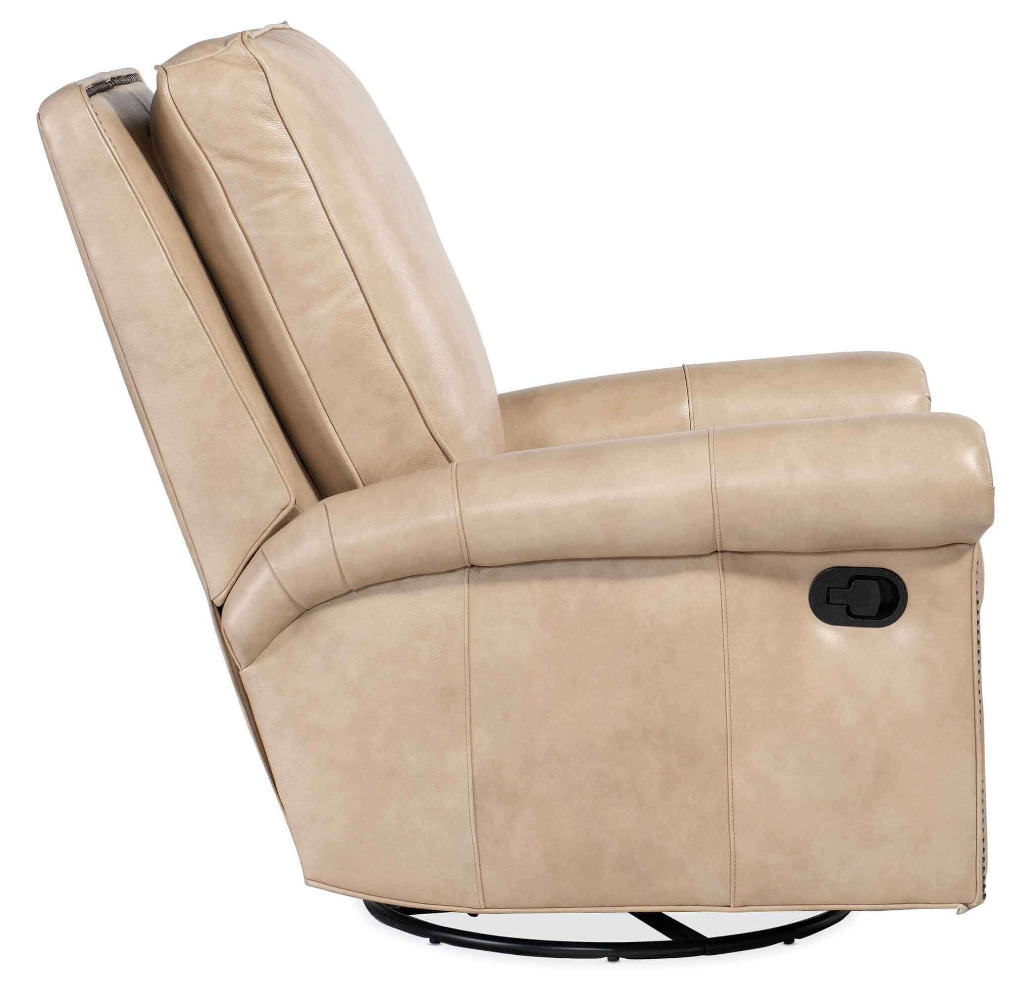 Reddish Leather Wallhugger Recliner - Image 2