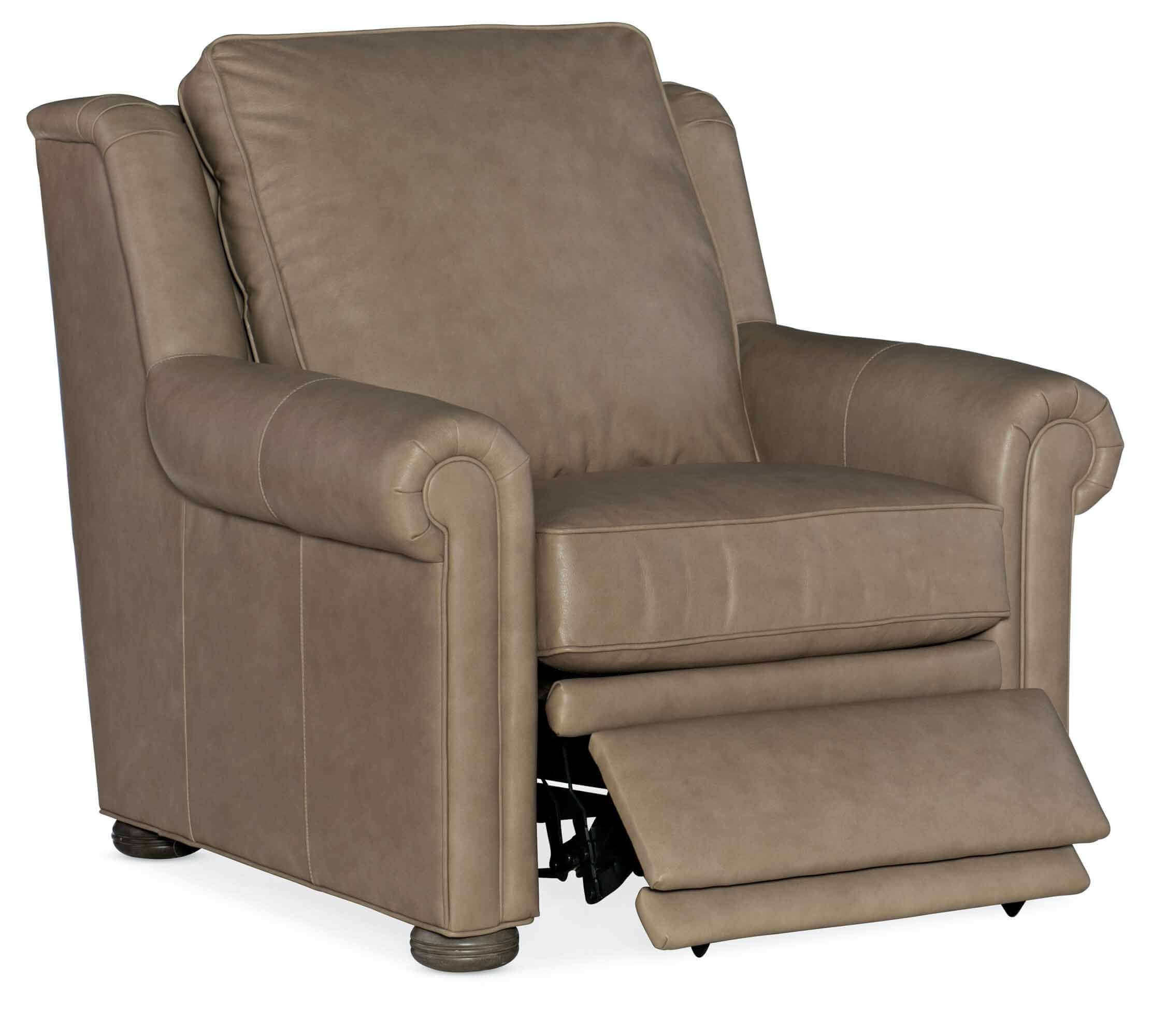 Reece Leather Power Recliner With Articulating Headrest - Image 4
