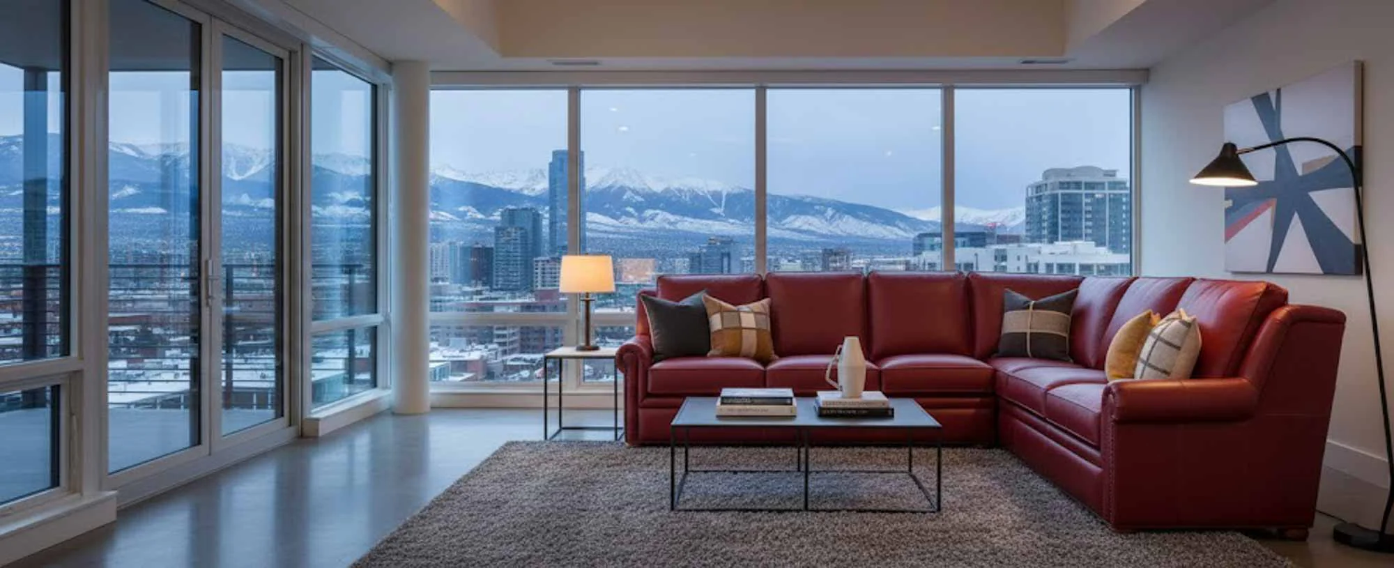 Reece Leather Sectional - Image 3
