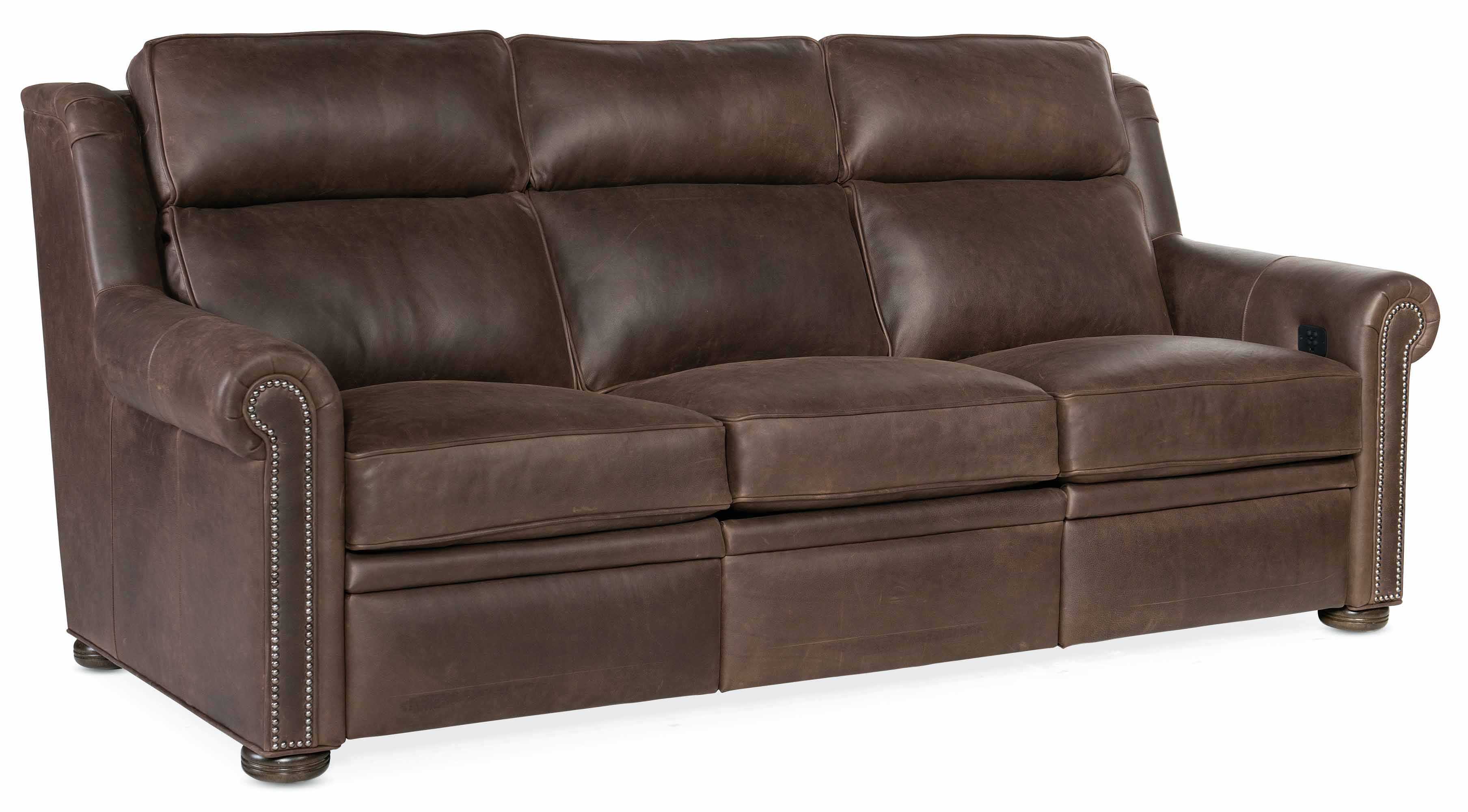 Reece Leather Sofa - Image 4