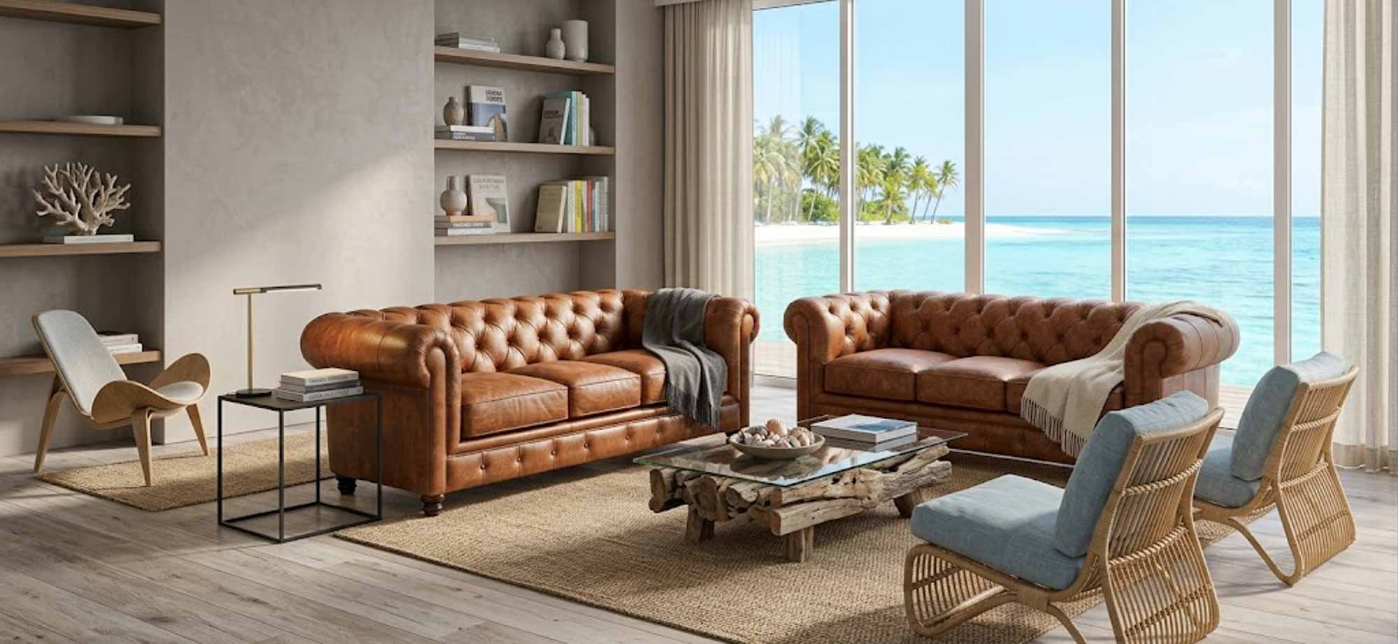 Remington Leather Sofa - Image 9