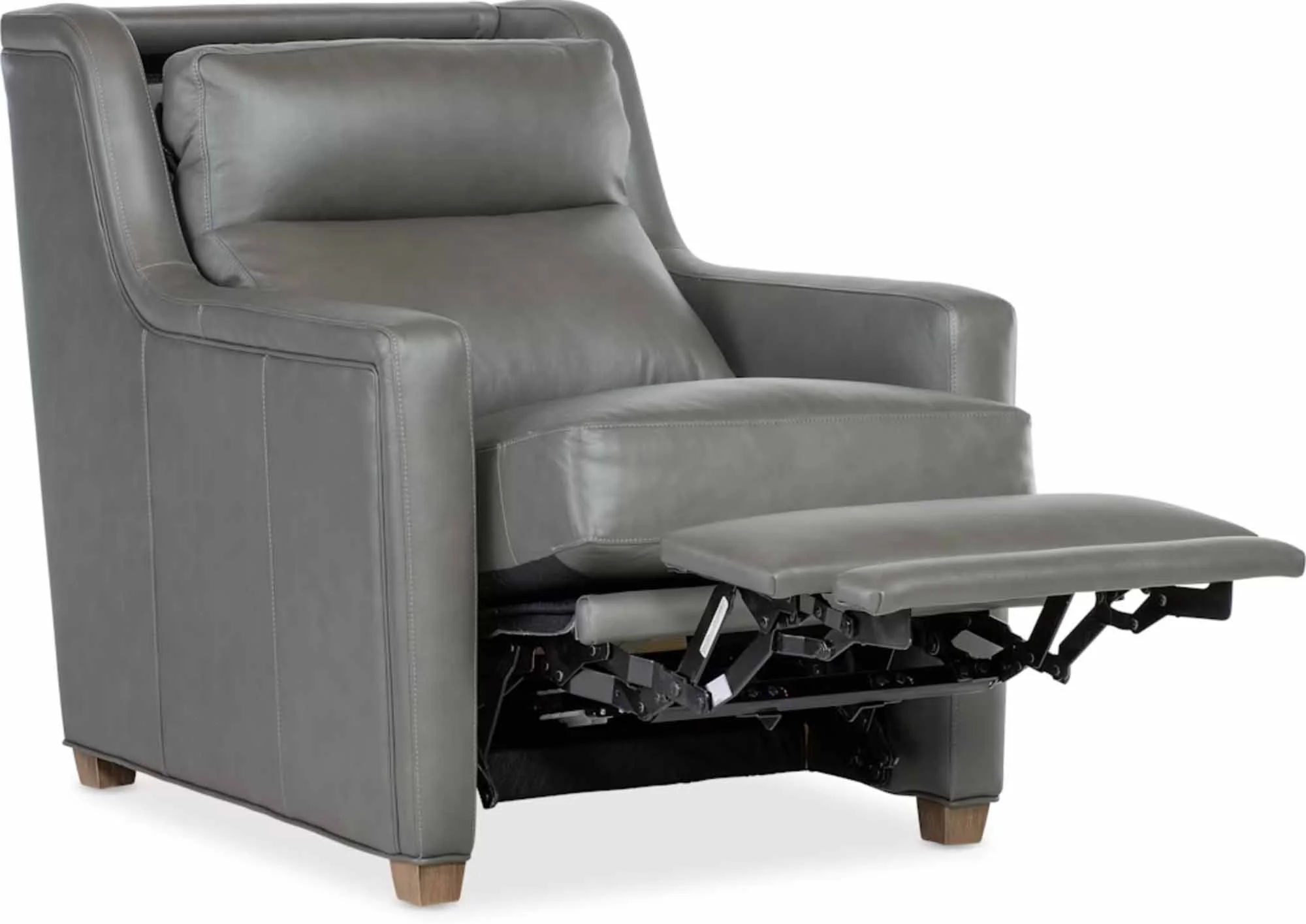 Renner Leather Power Recliner With Articulating Headrest - Image 6