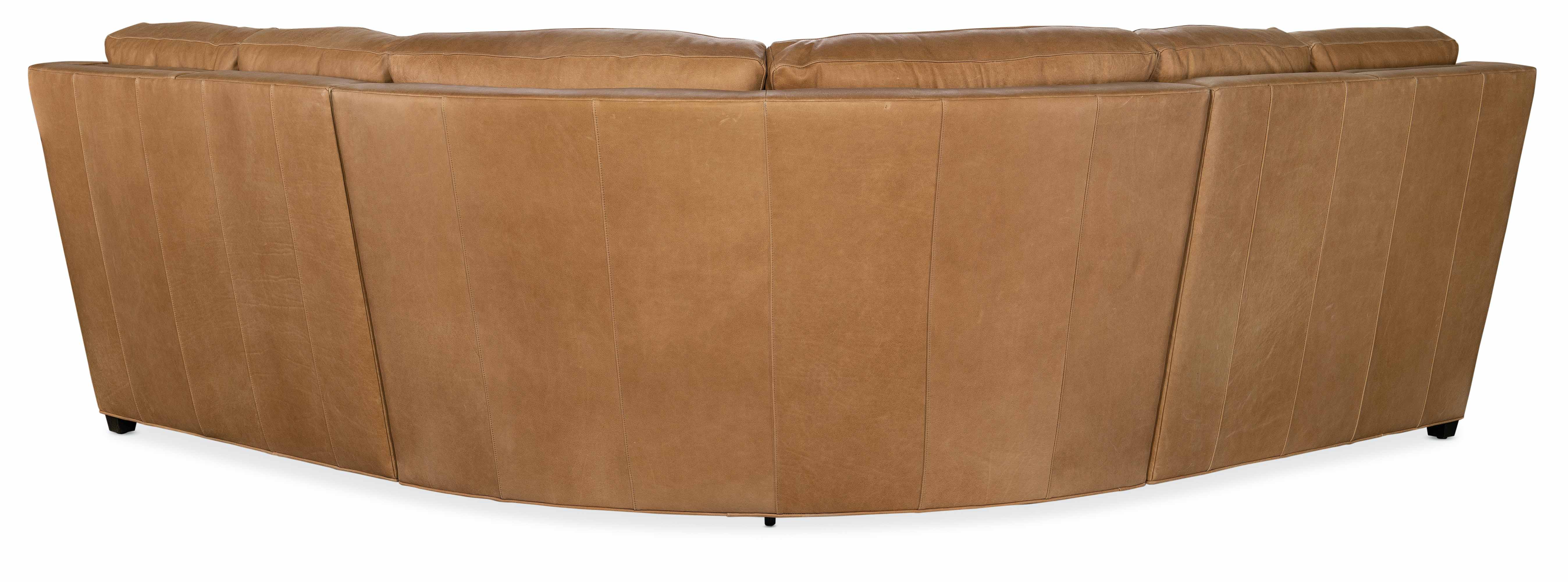 Renner Leather Power Reclining Sectional With Articulating Headrest - Image 3