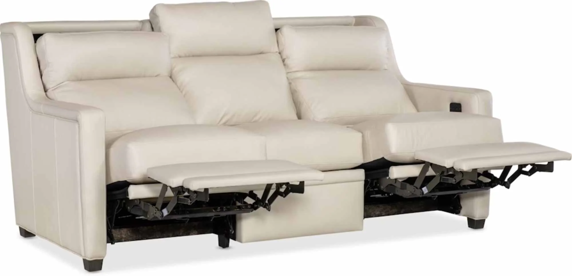 Renner Leather Power Reclining Sofa With Articulating Headrest - Image 12