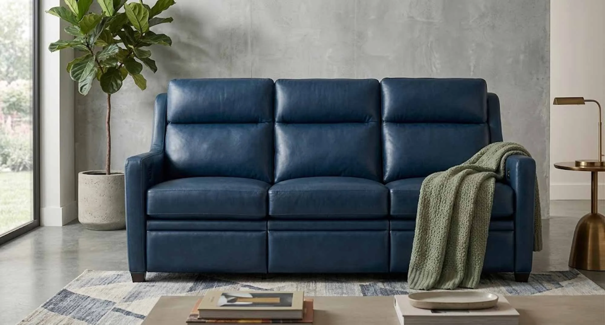 Renner Leather Power Reclining Sofa With Articulating Headrest - Image 13