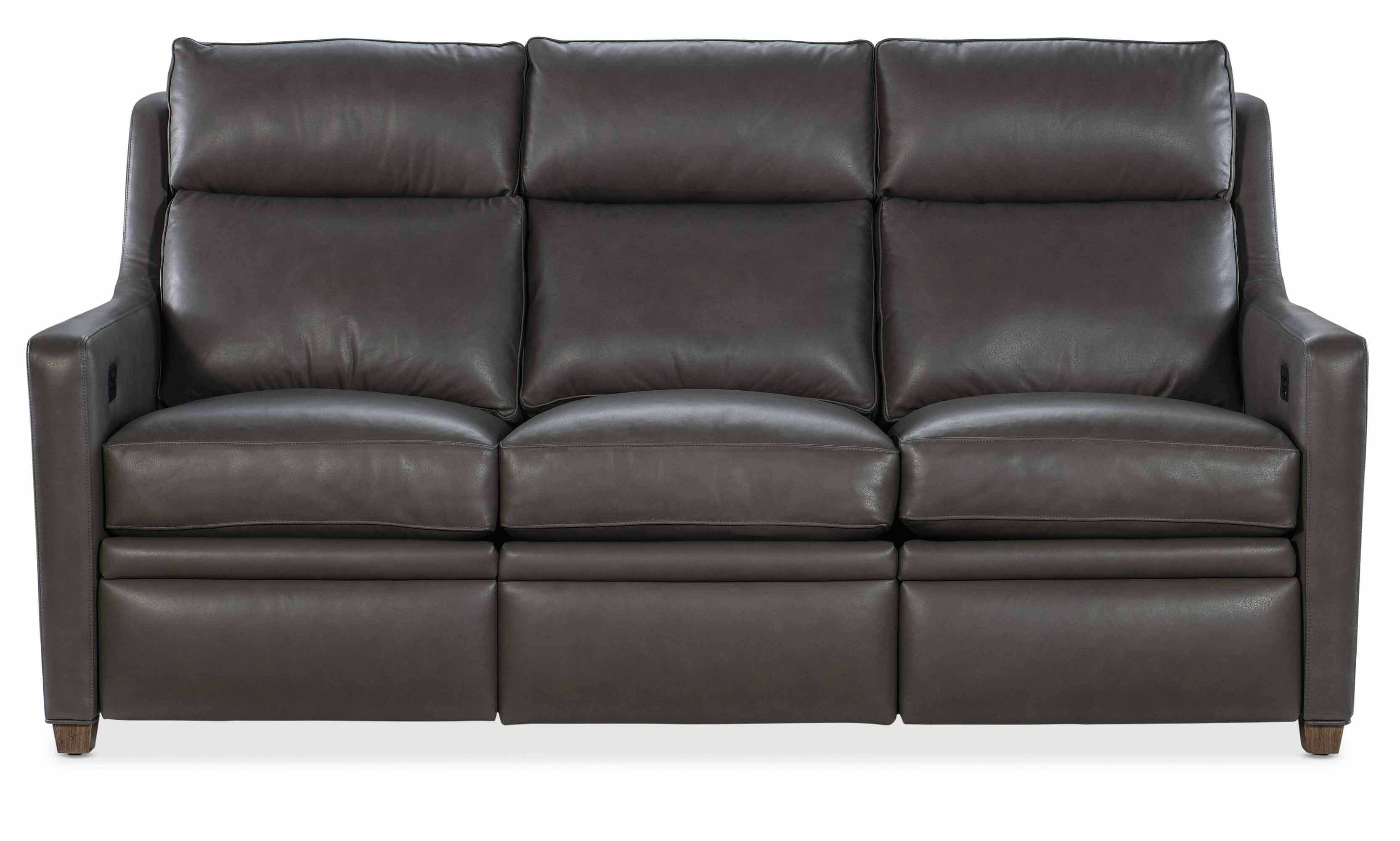 Renner Leather Power Reclining Sofa With Articulating Headrest - Image 2