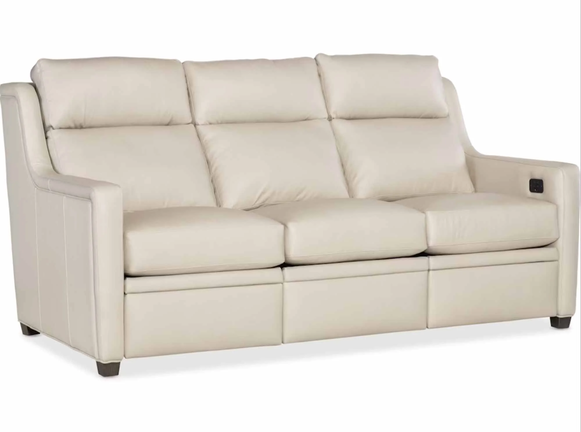 Renner Leather Power Reclining Sofa With Articulating Headrest - Image 7