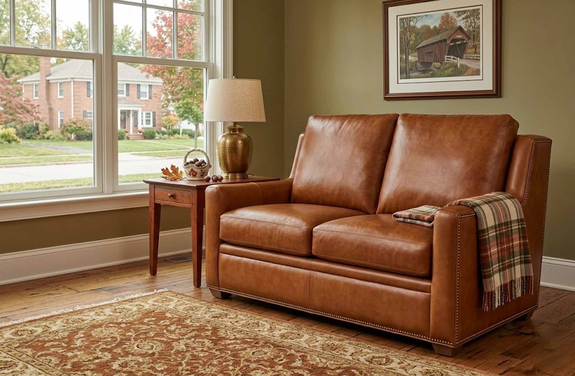 Revelin Leather Loveseat - Image 3