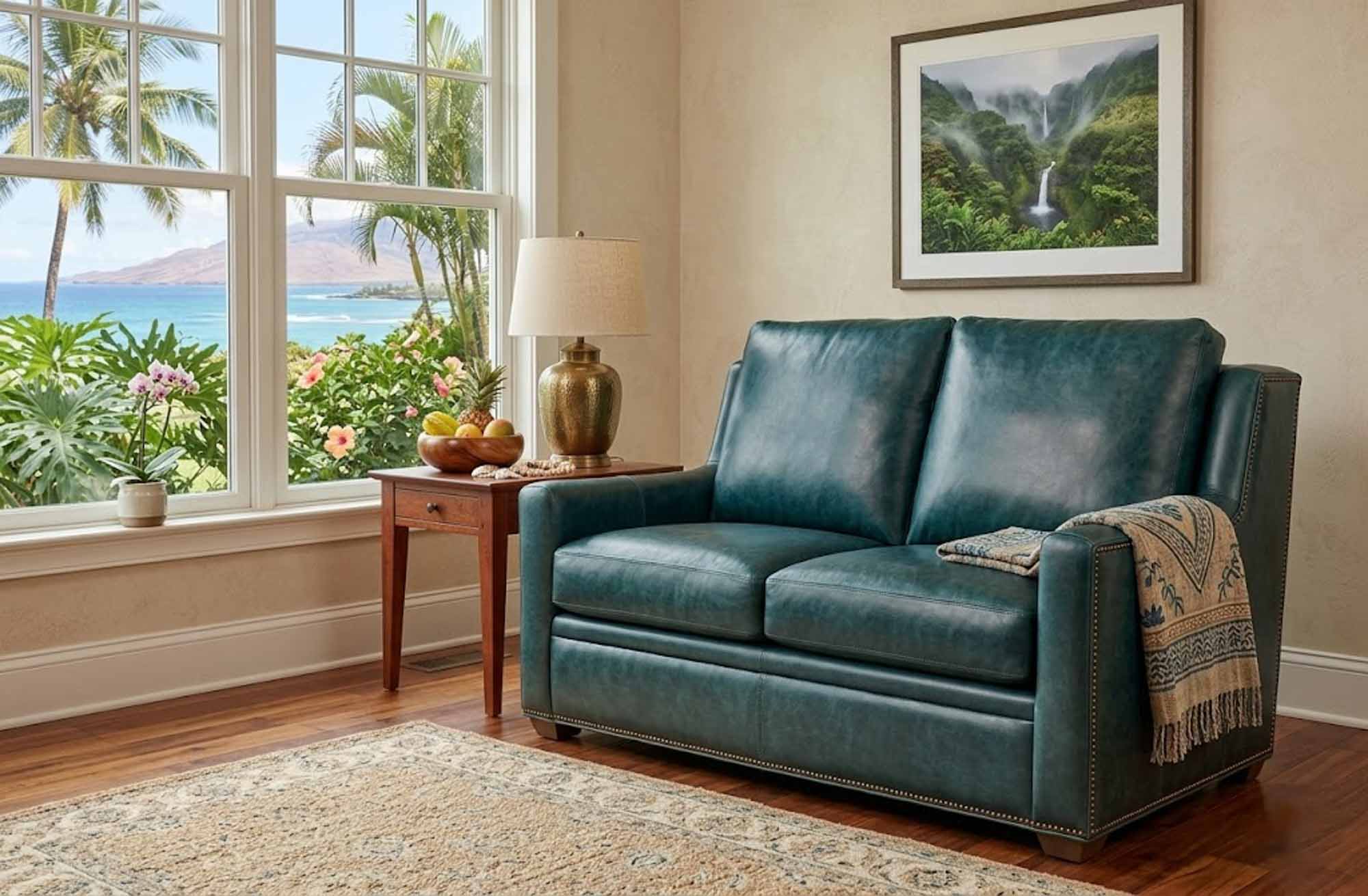 Revelin Leather Loveseat - Image 4