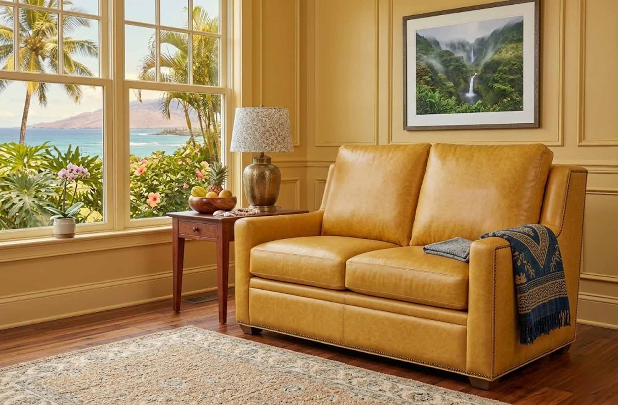 Revelin Leather Loveseat - Image 5