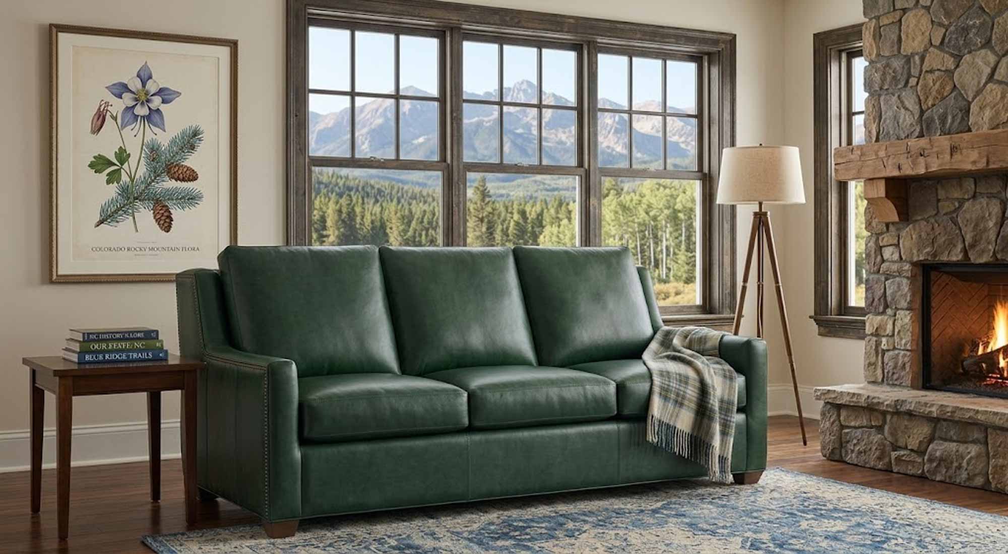 Revelin Leather Sofa - Image 6