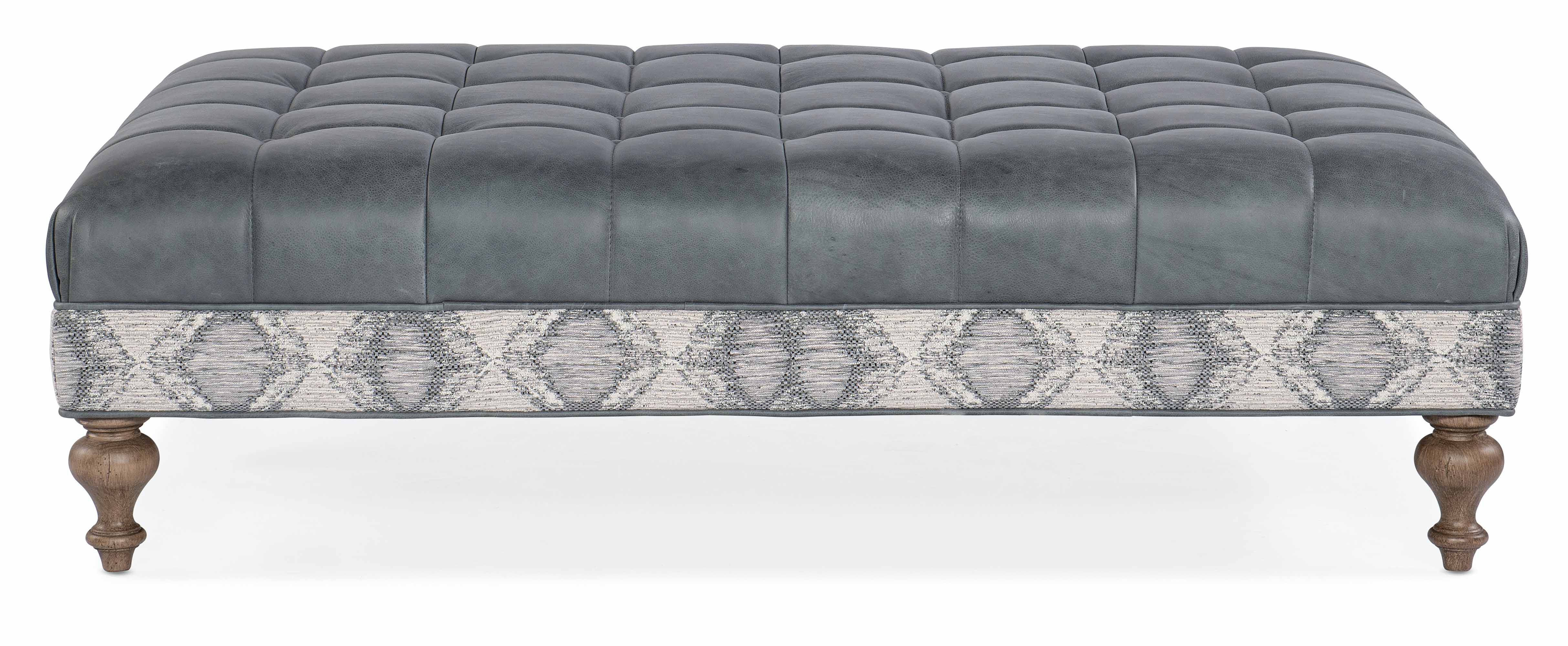 Rex Leather Cocktail Ottoman - Image 3