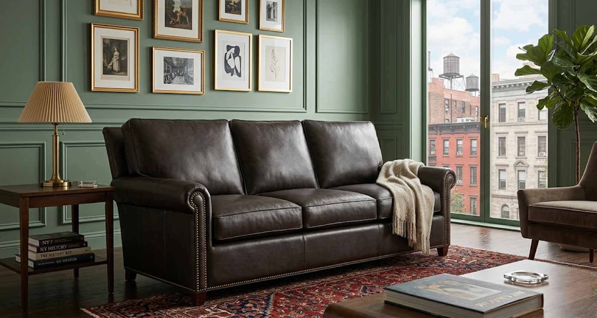 Rita Leather Sofa - Image 2