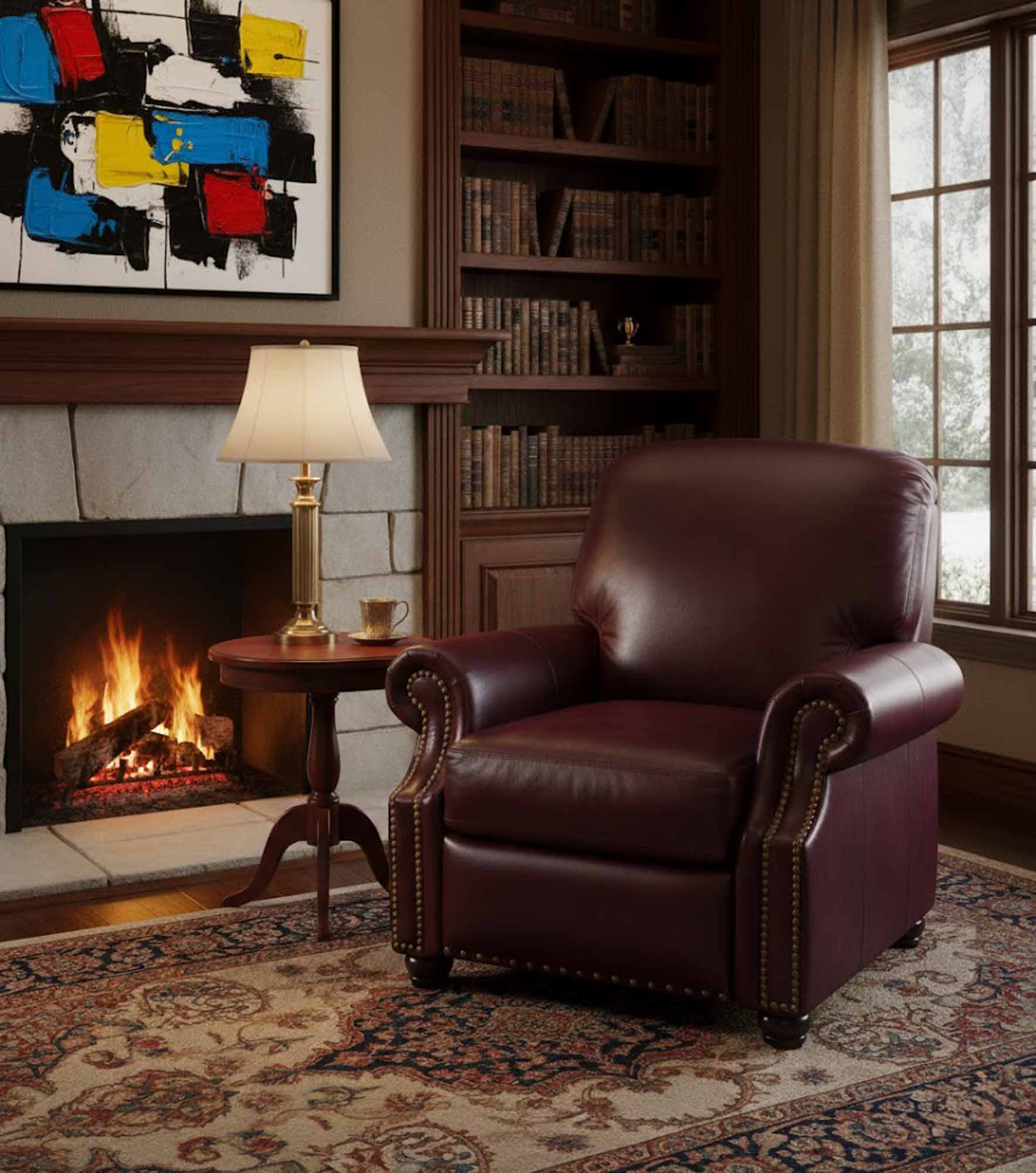 Rockland Leather Recliner - Image 5