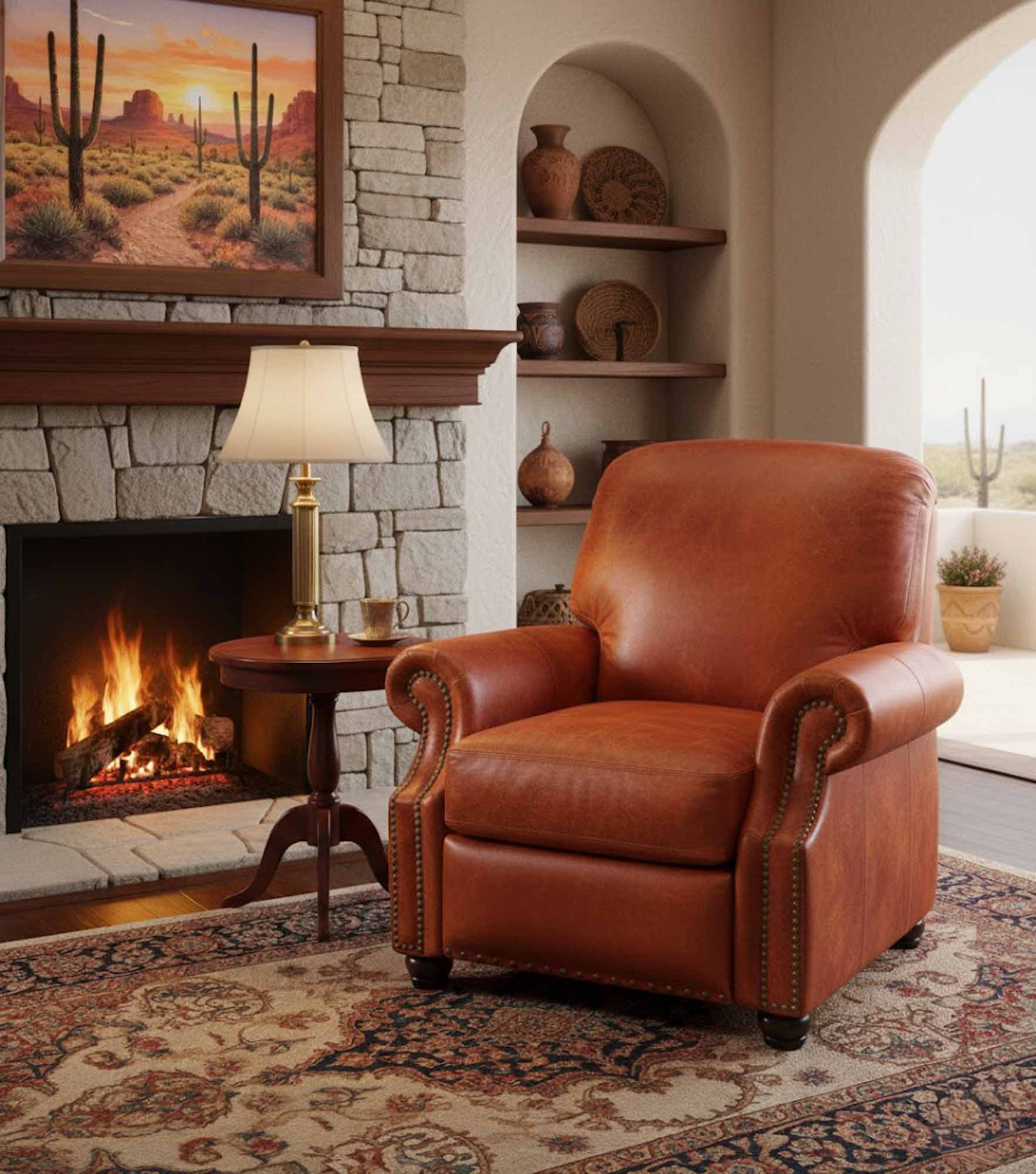 Rockland Leather Recliner - Image 6