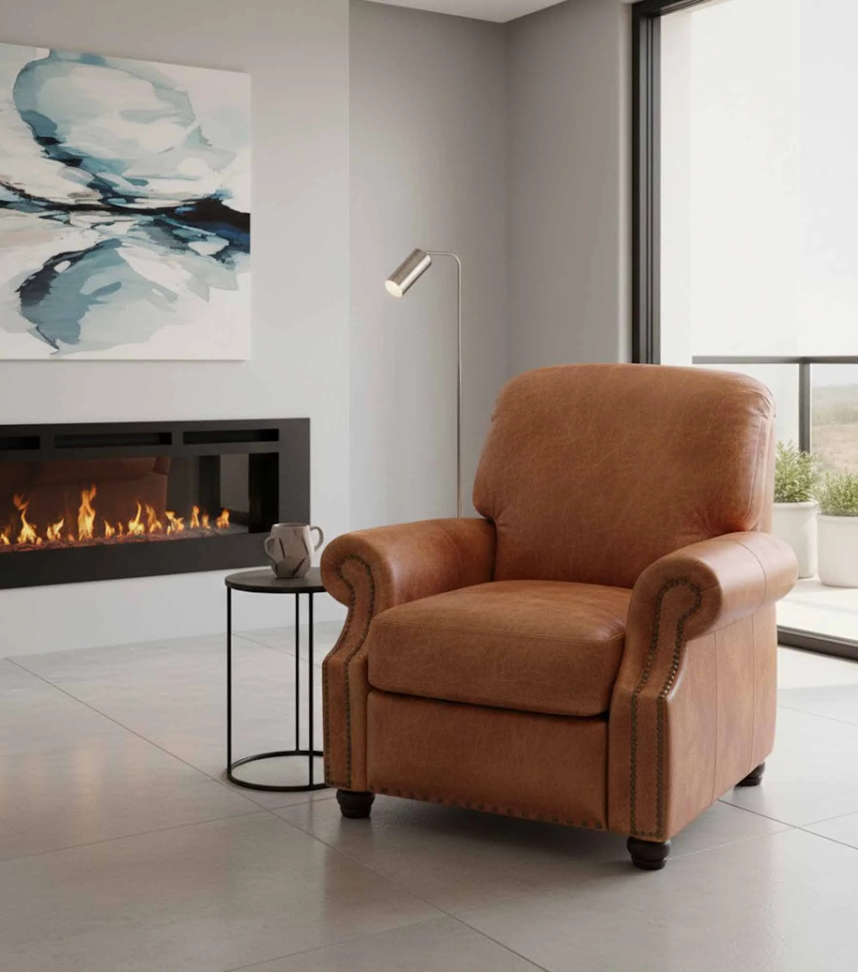 Rockland Leather Recliner - Image 7