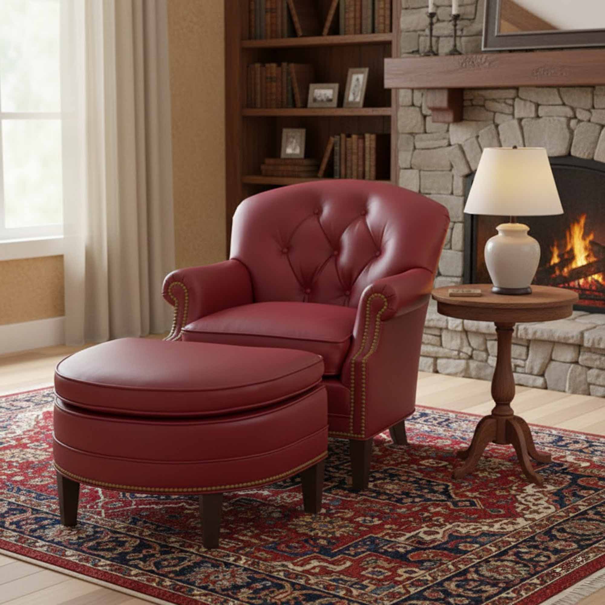 Saddle Leather Chair - Image 7