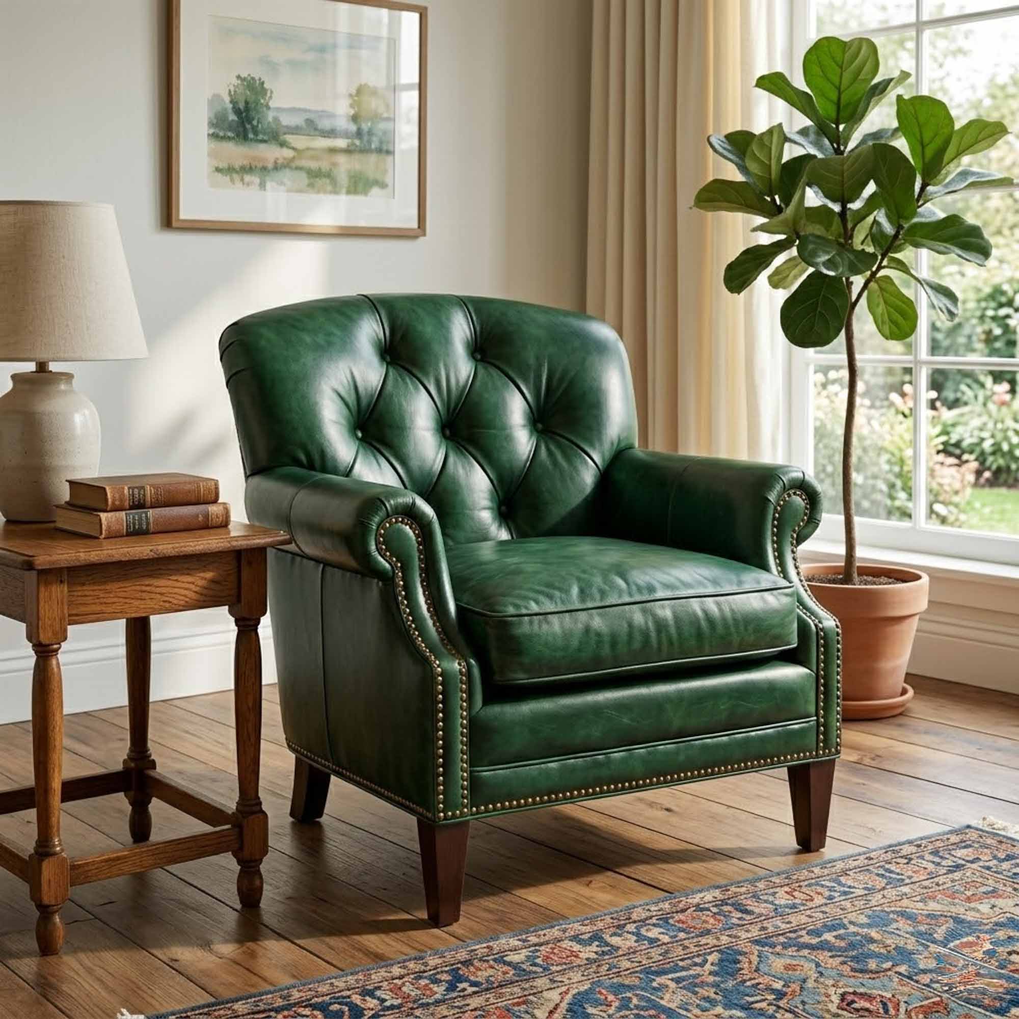 Saddle Leather Chair - Image 9