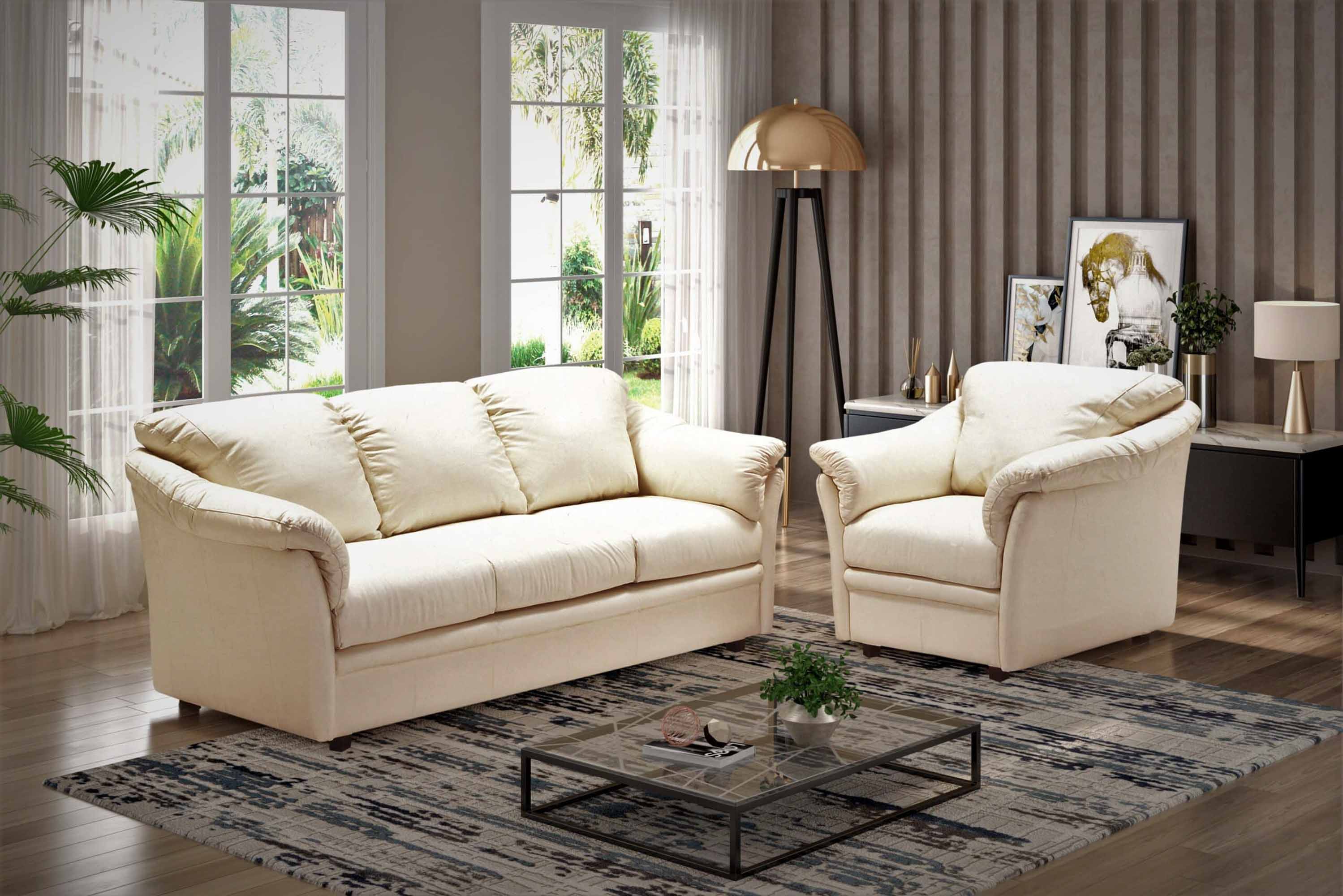 Salerno Leather Sofa - Image 4