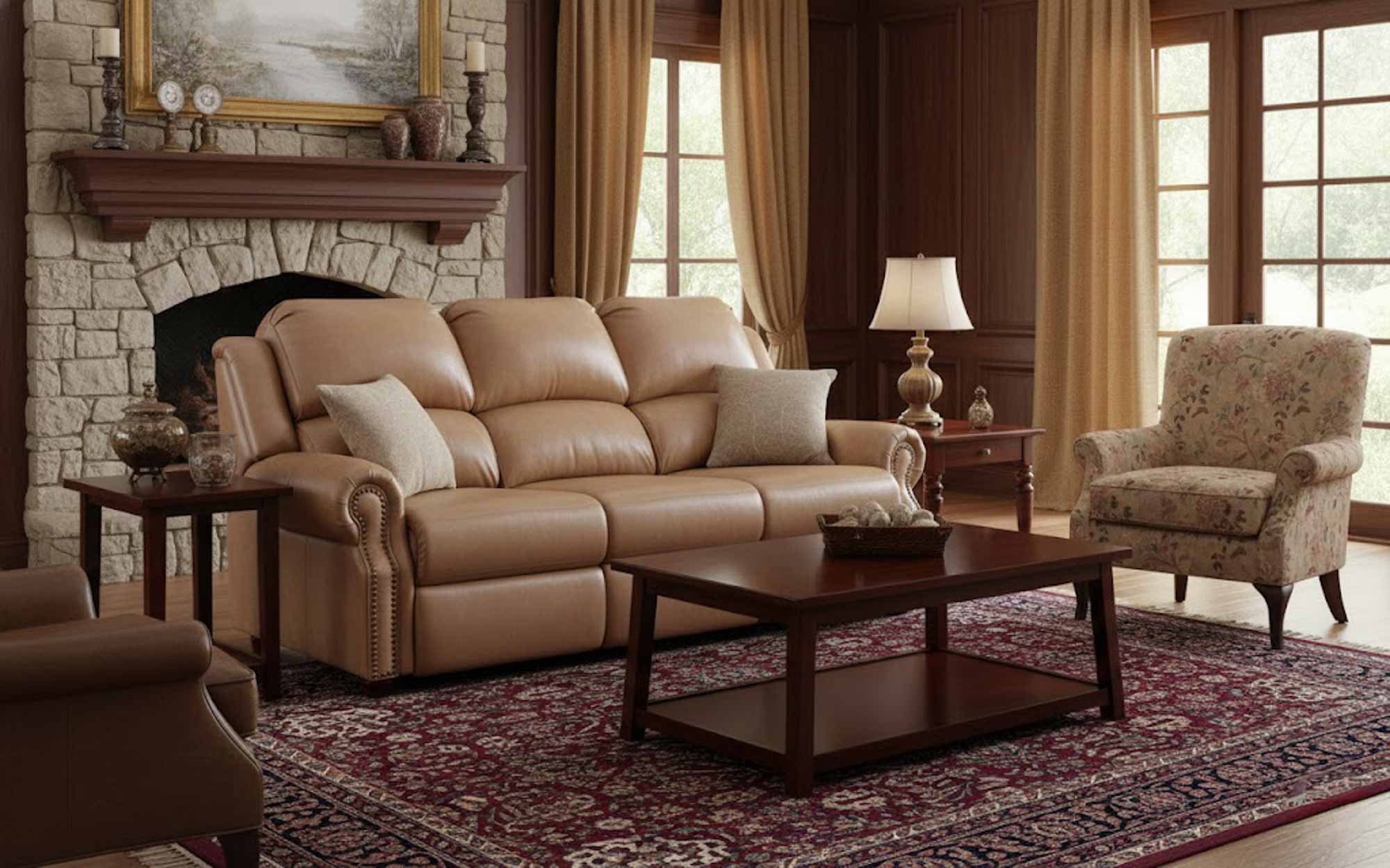 San Clemente Leather Full Size Sofa Sleeper - Image 4
