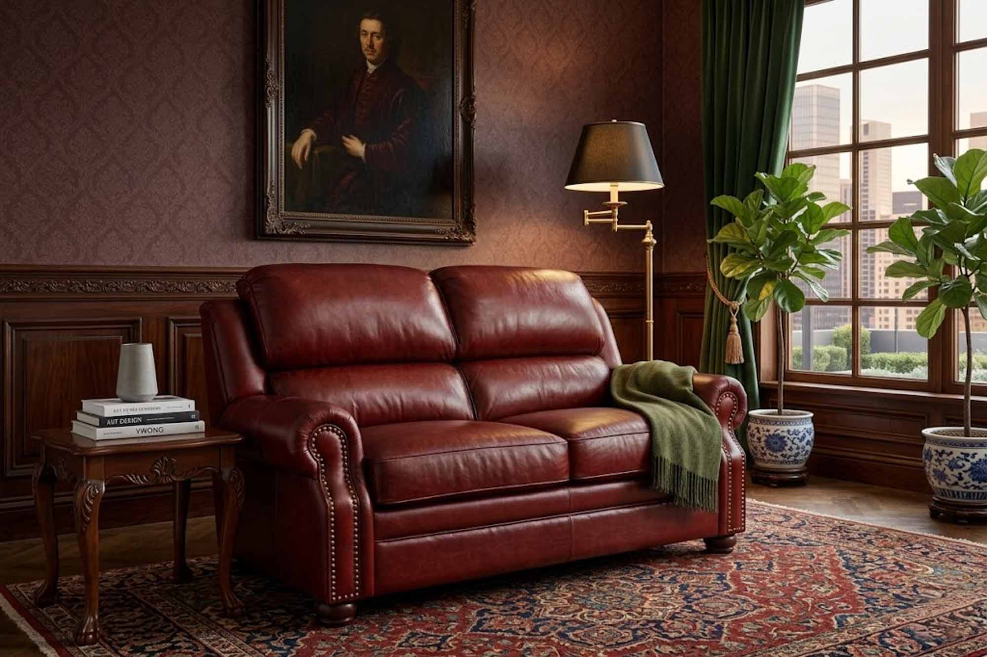 San Juan Leather Loveseat - Image 3