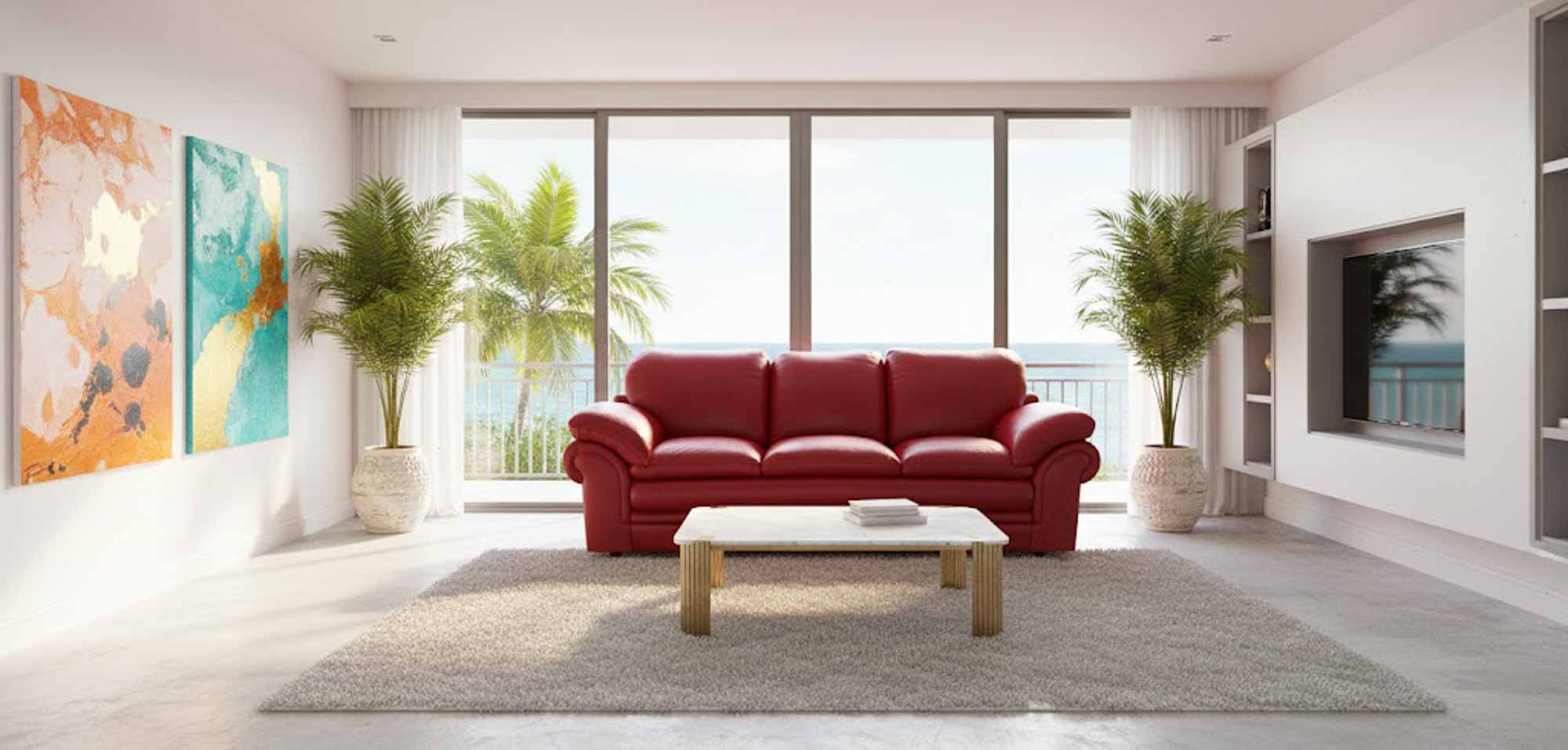 Santa Barbara Leather Sofa - Image 5