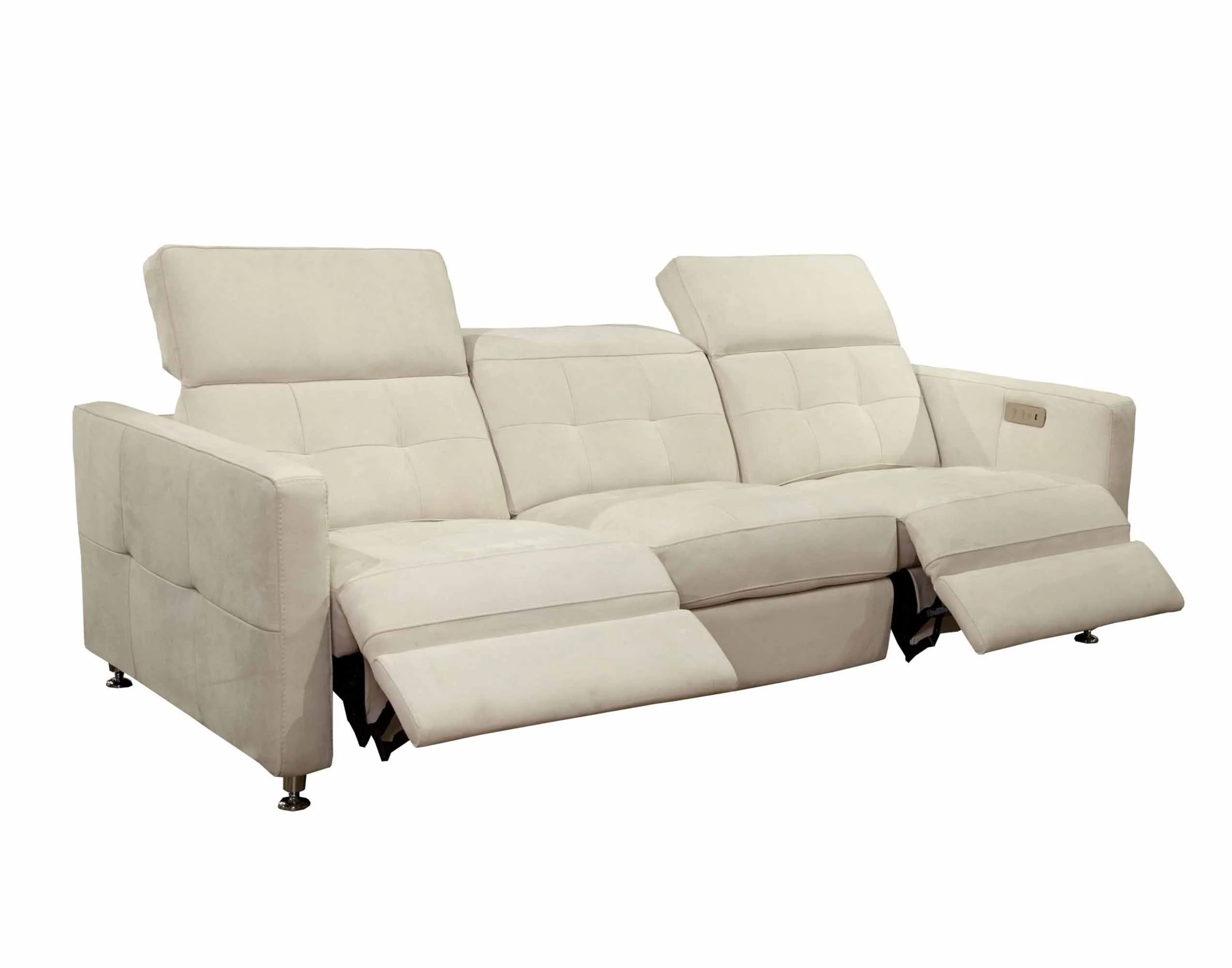 Sardinia Leather Power Reclining Sofa with Articulating Headrest - Image 4
