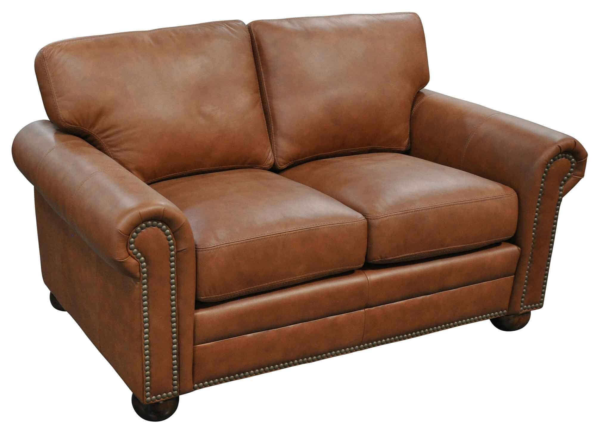 Savannah Leather Loveseat