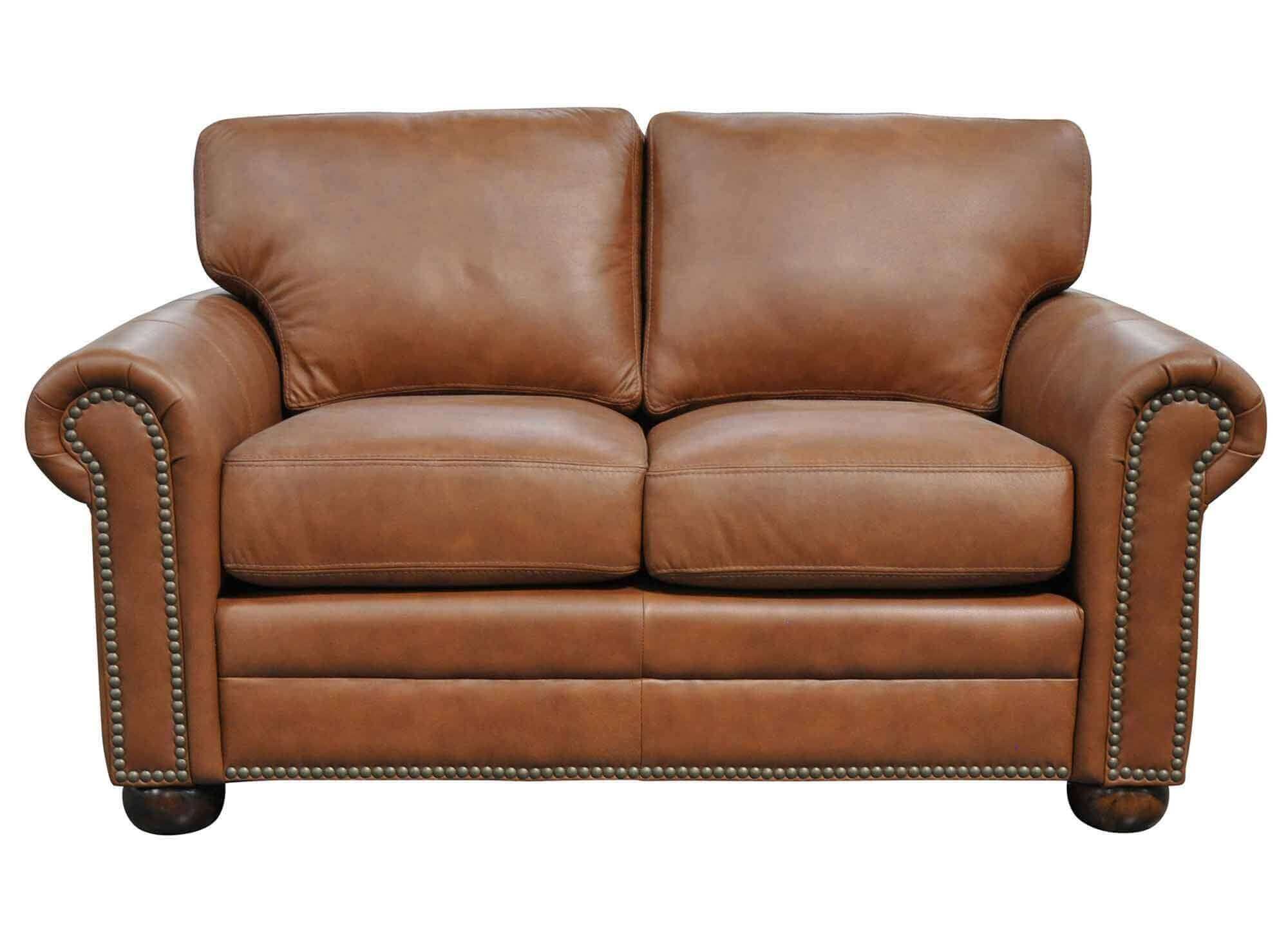 Savannah Leather Loveseat - Image 2
