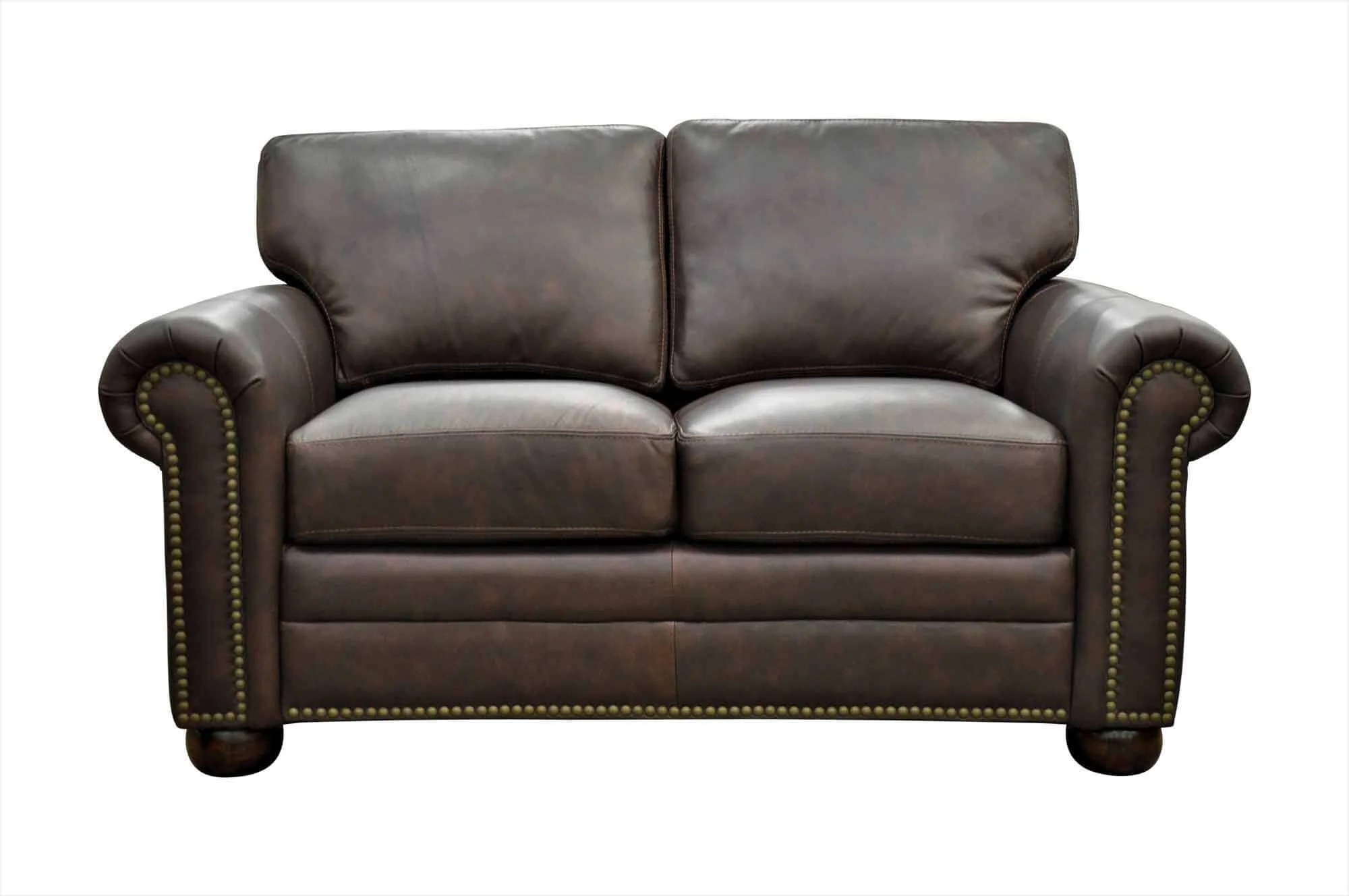 Savannah Leather Loveseat - Image 4