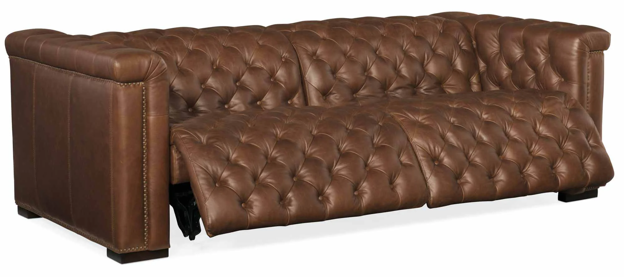 Savion Leather Power Reclining Sofa With Articulating Headrest - Image 3