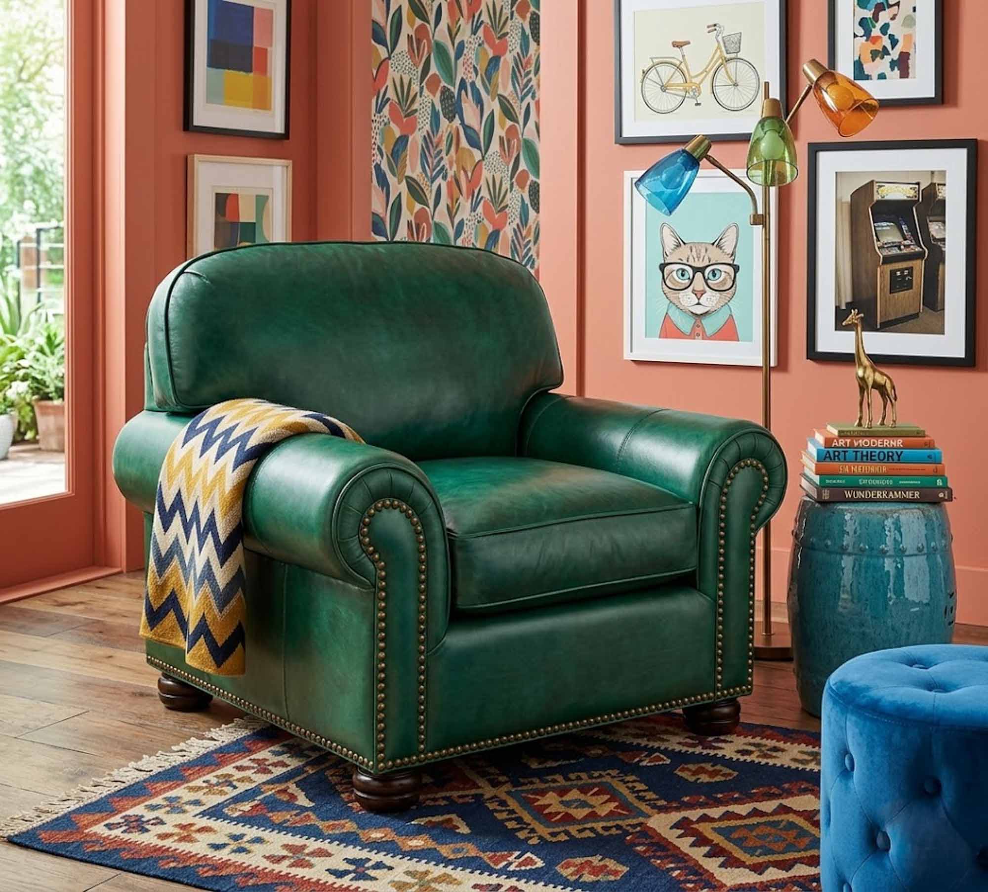 Senneca Leather Chair - Image 3
