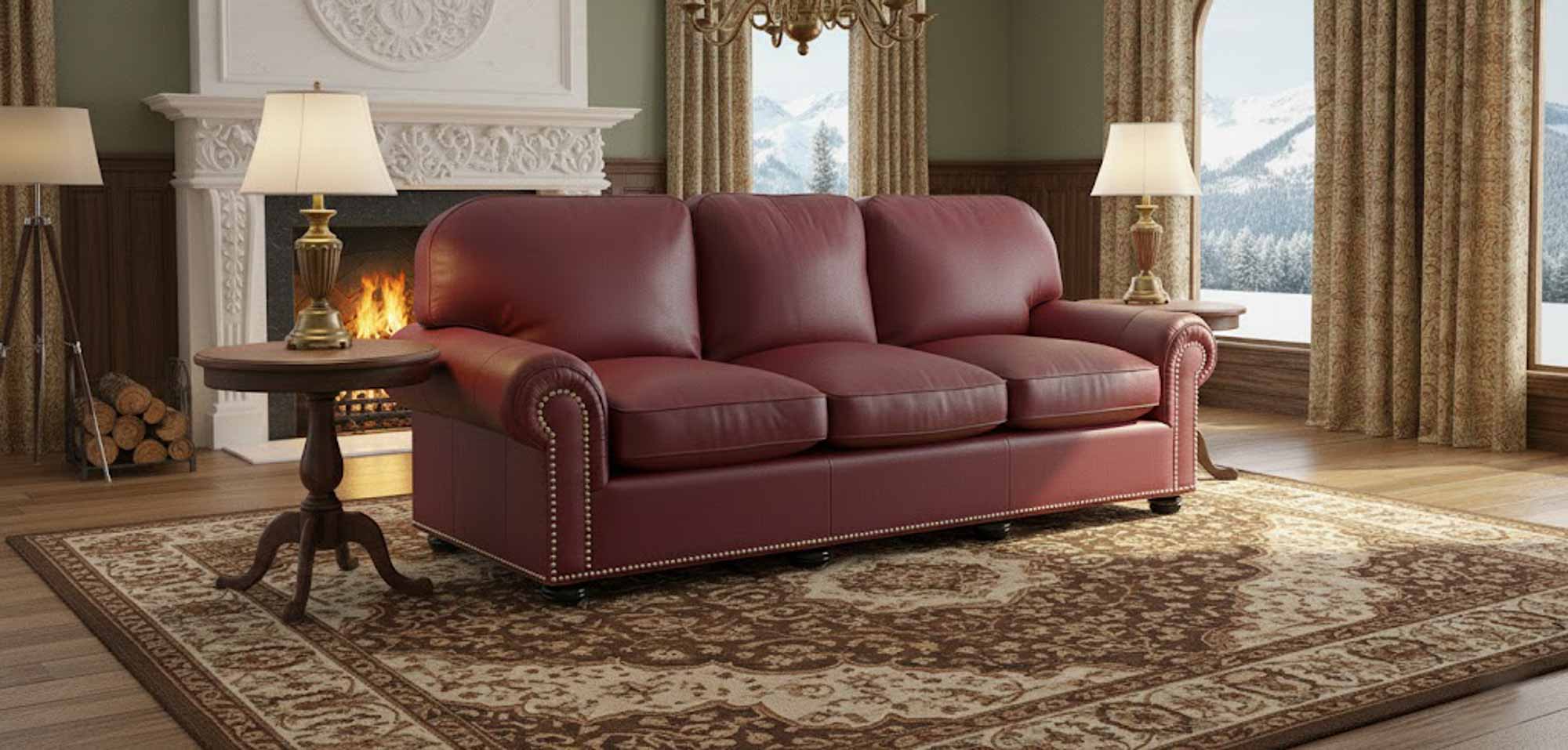 Senneca Leather Loveseat - Image 4