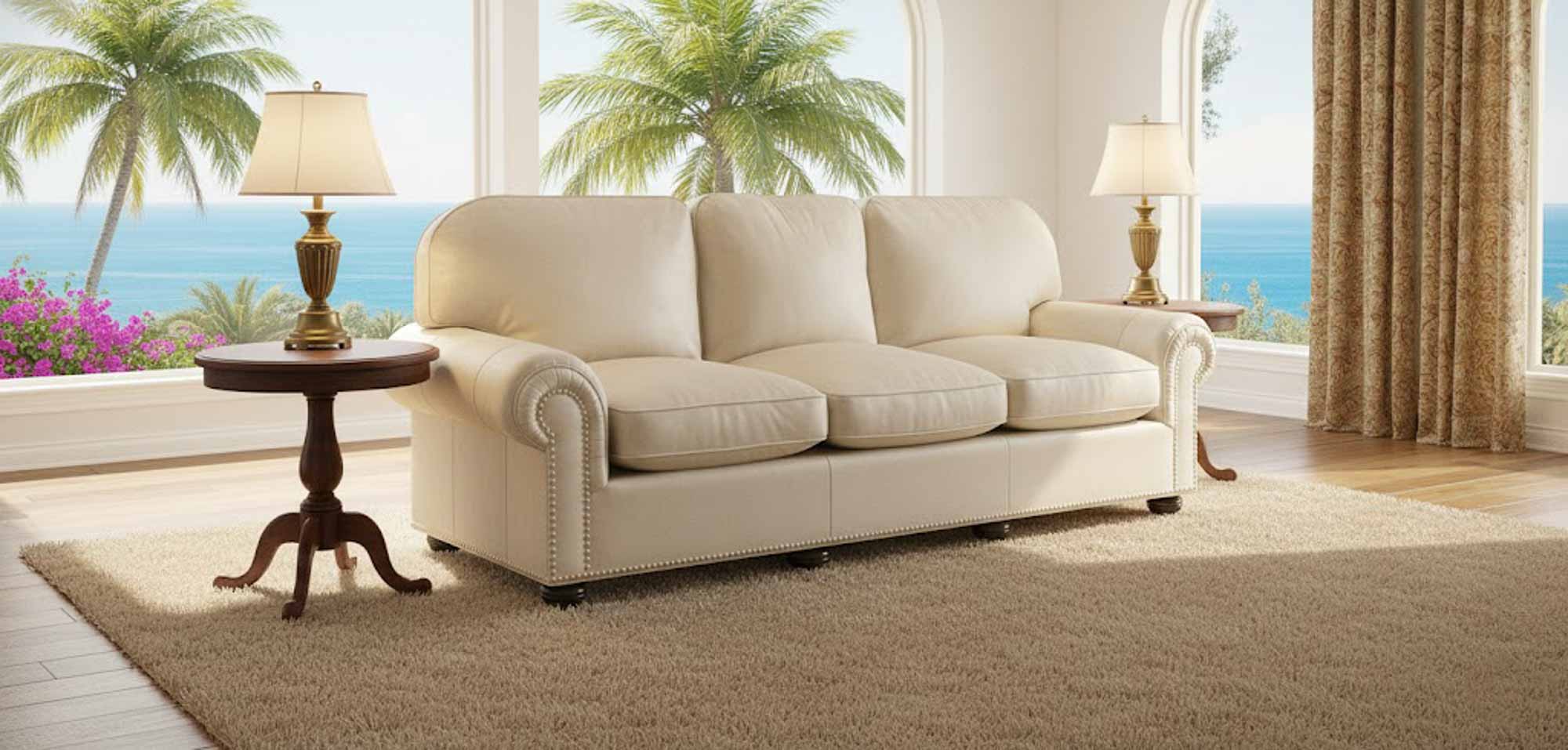 Senneca Leather Sofa - Image 3