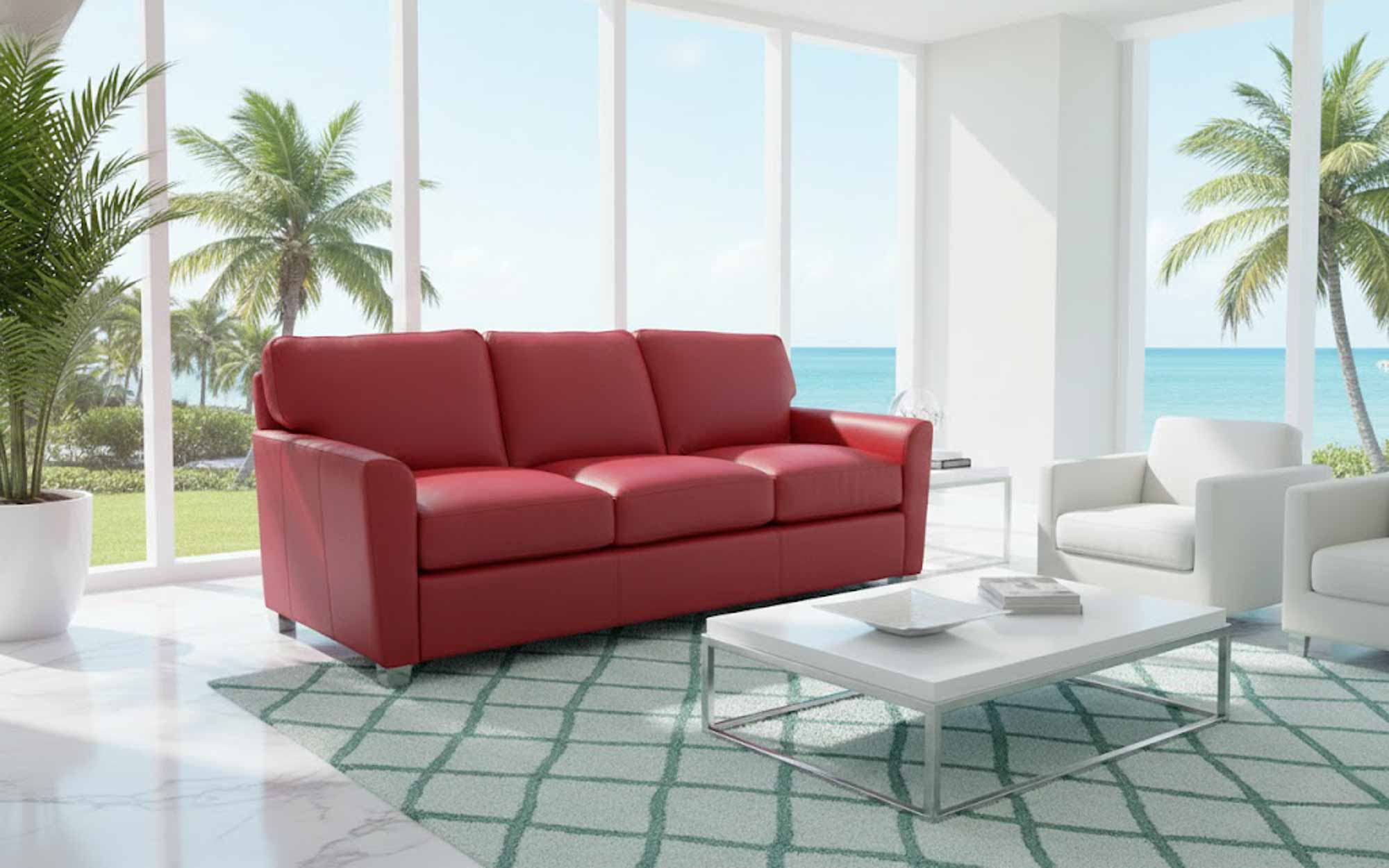 Shane Leather Sofa - Image 4