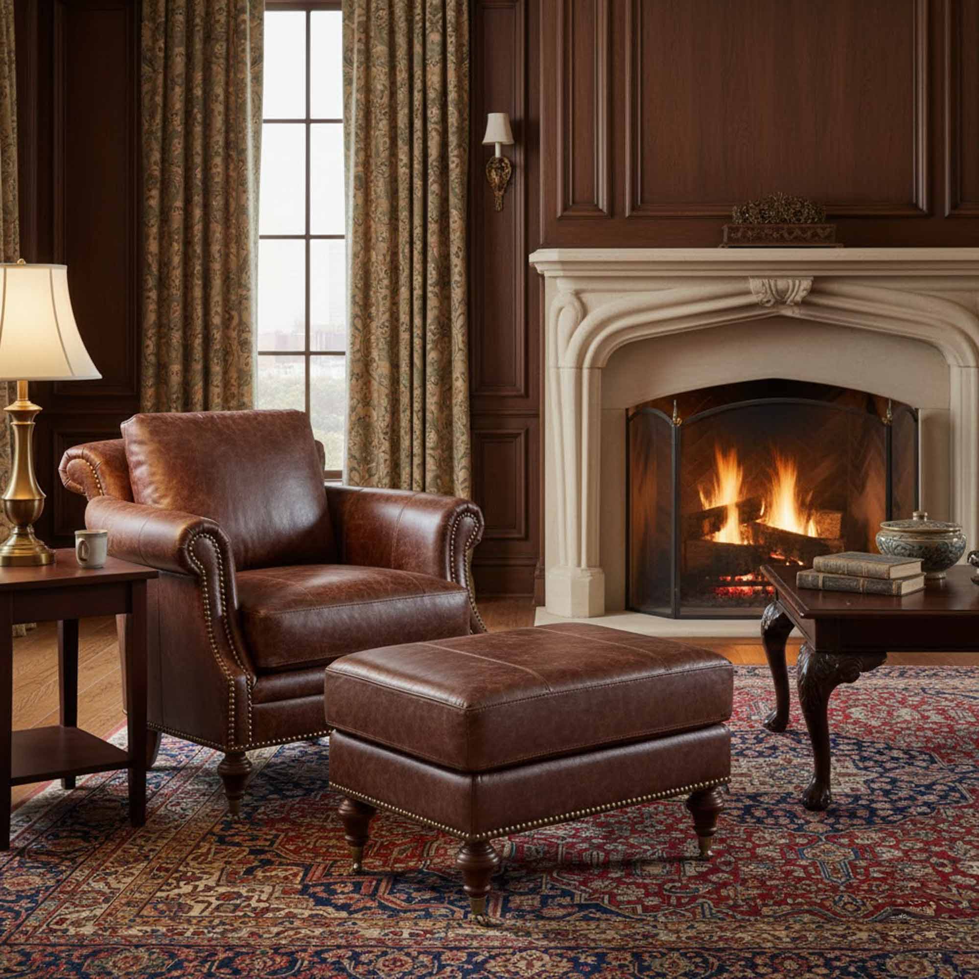 Sheldon Leather Chair - Image 7