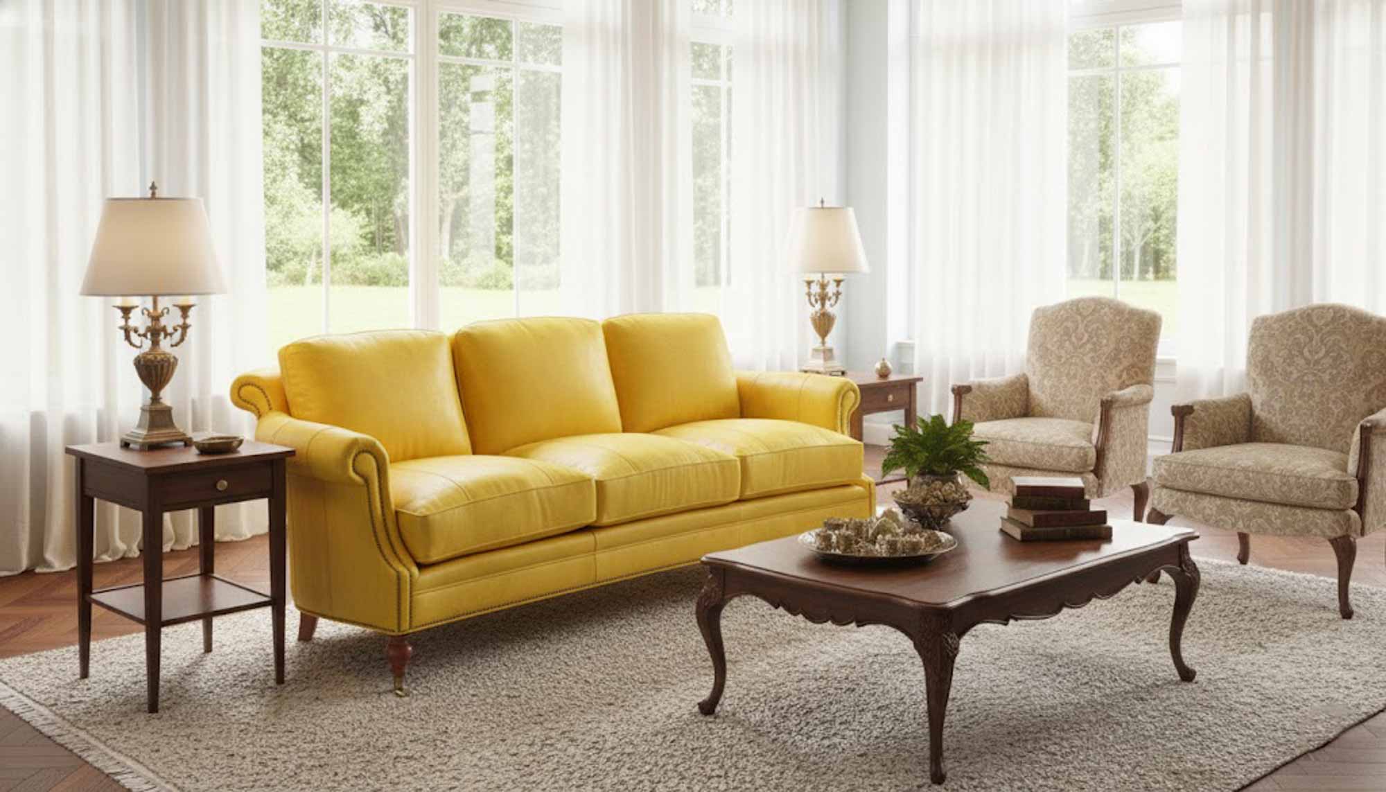Sheldon Leather Sofa - Image 4