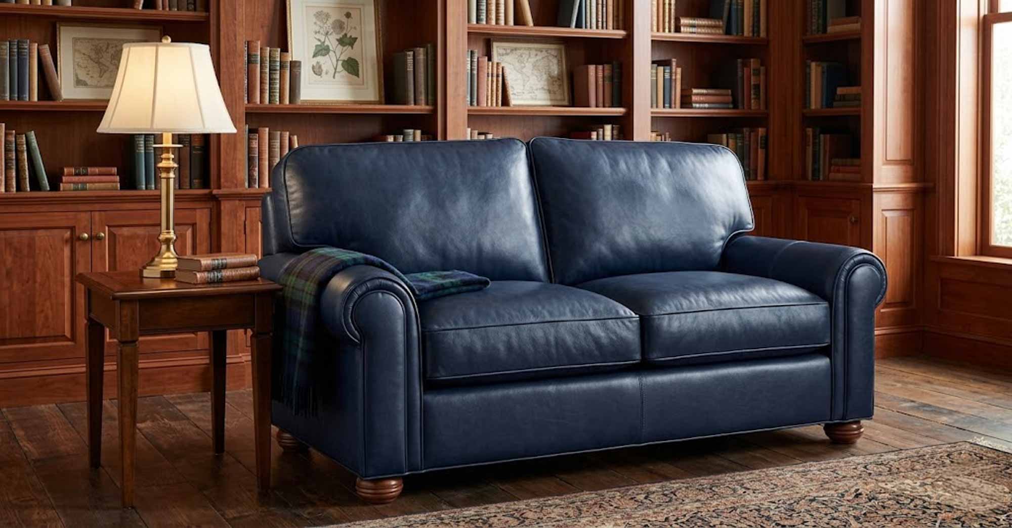 Sig Leather Loveseat - Image 2