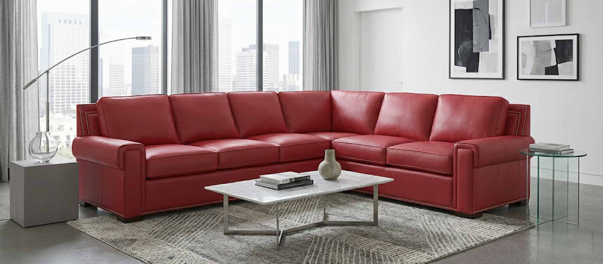 Sonoma Leather Sectional - Image 7