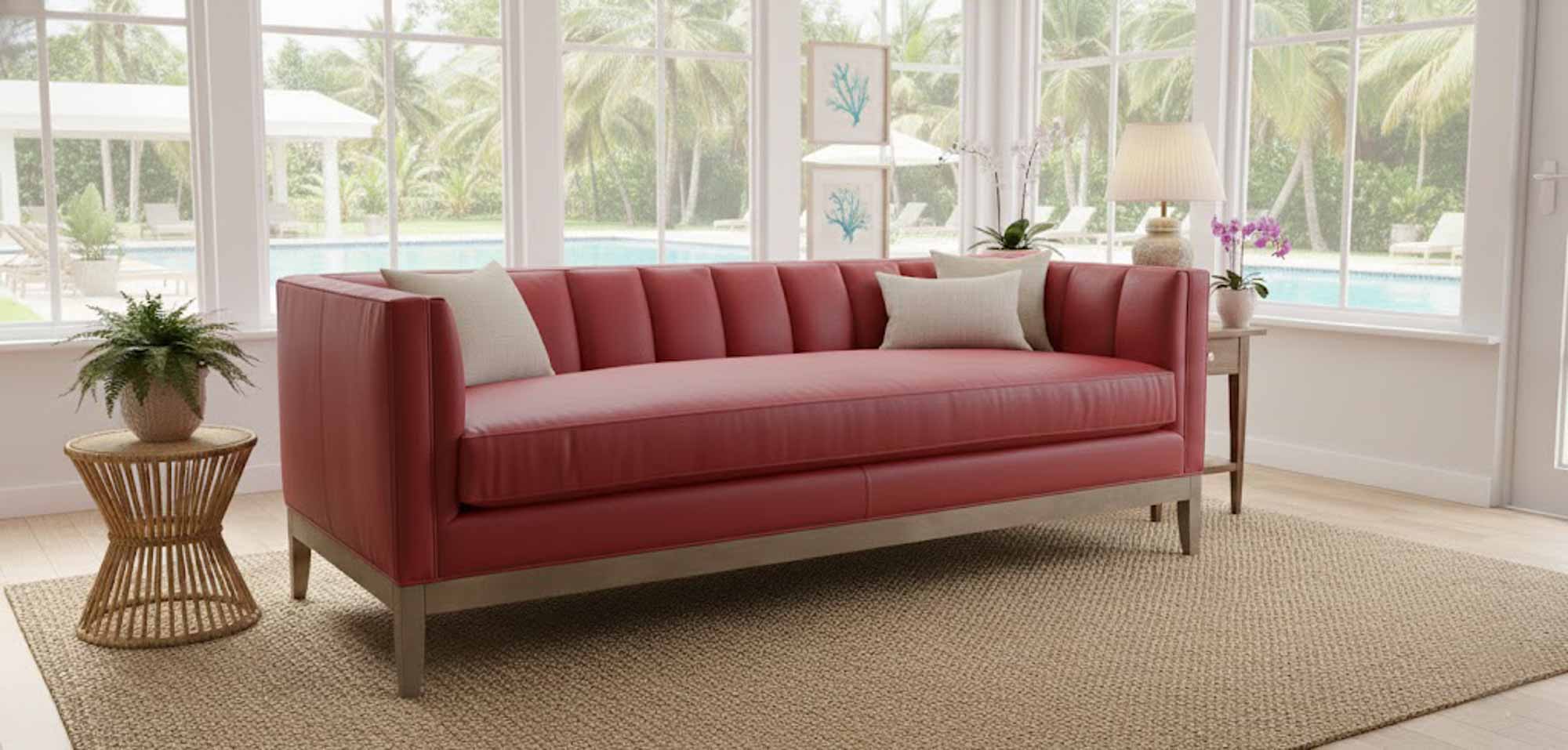 Sophia Leather Sofa - Image 2
